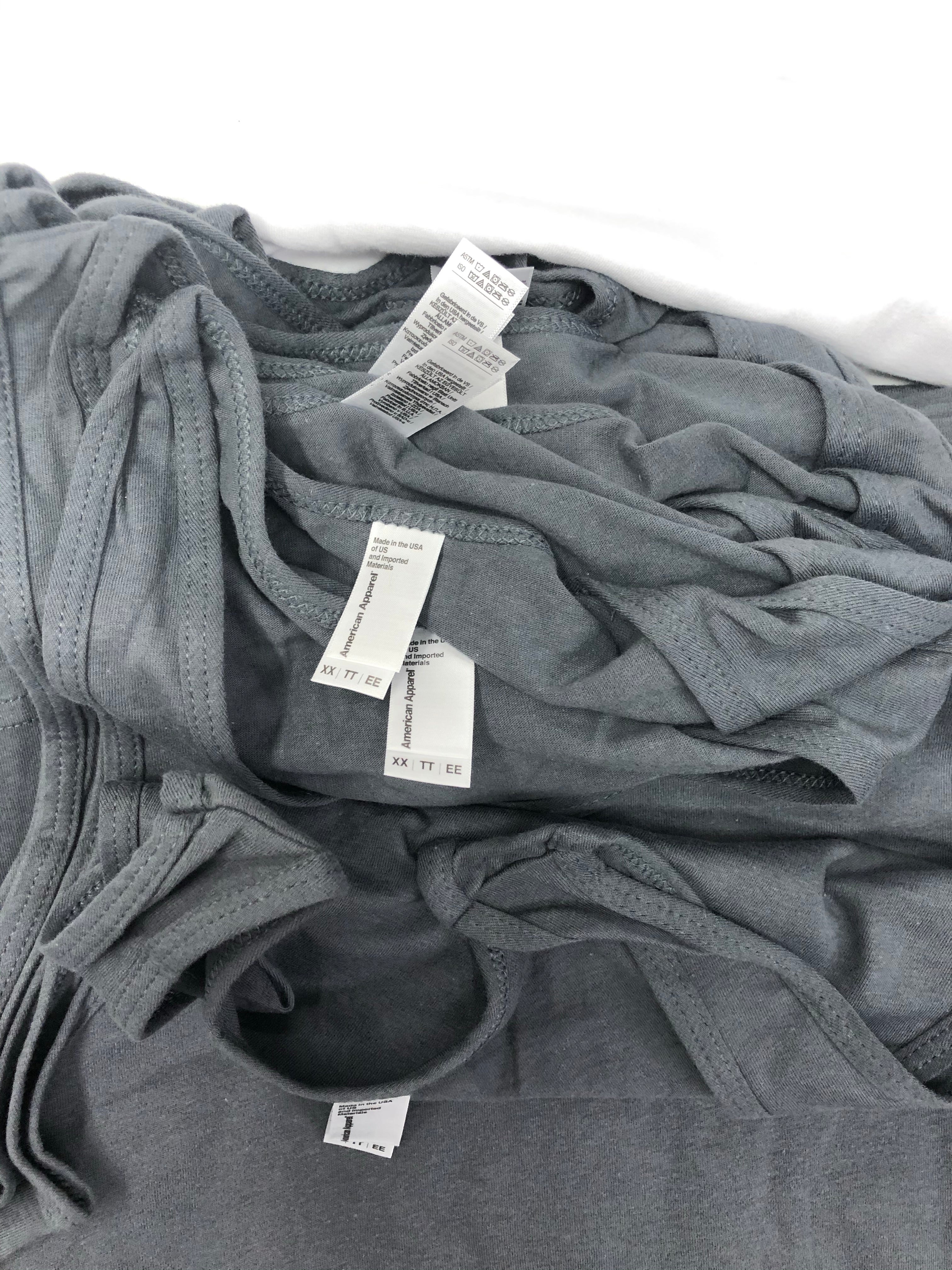 Men's Clothing Tops Sleevless Wholesale Lot, AMERICAN APPAREL ONLY, 51 Items, Shelf Pulls, MSRP $918