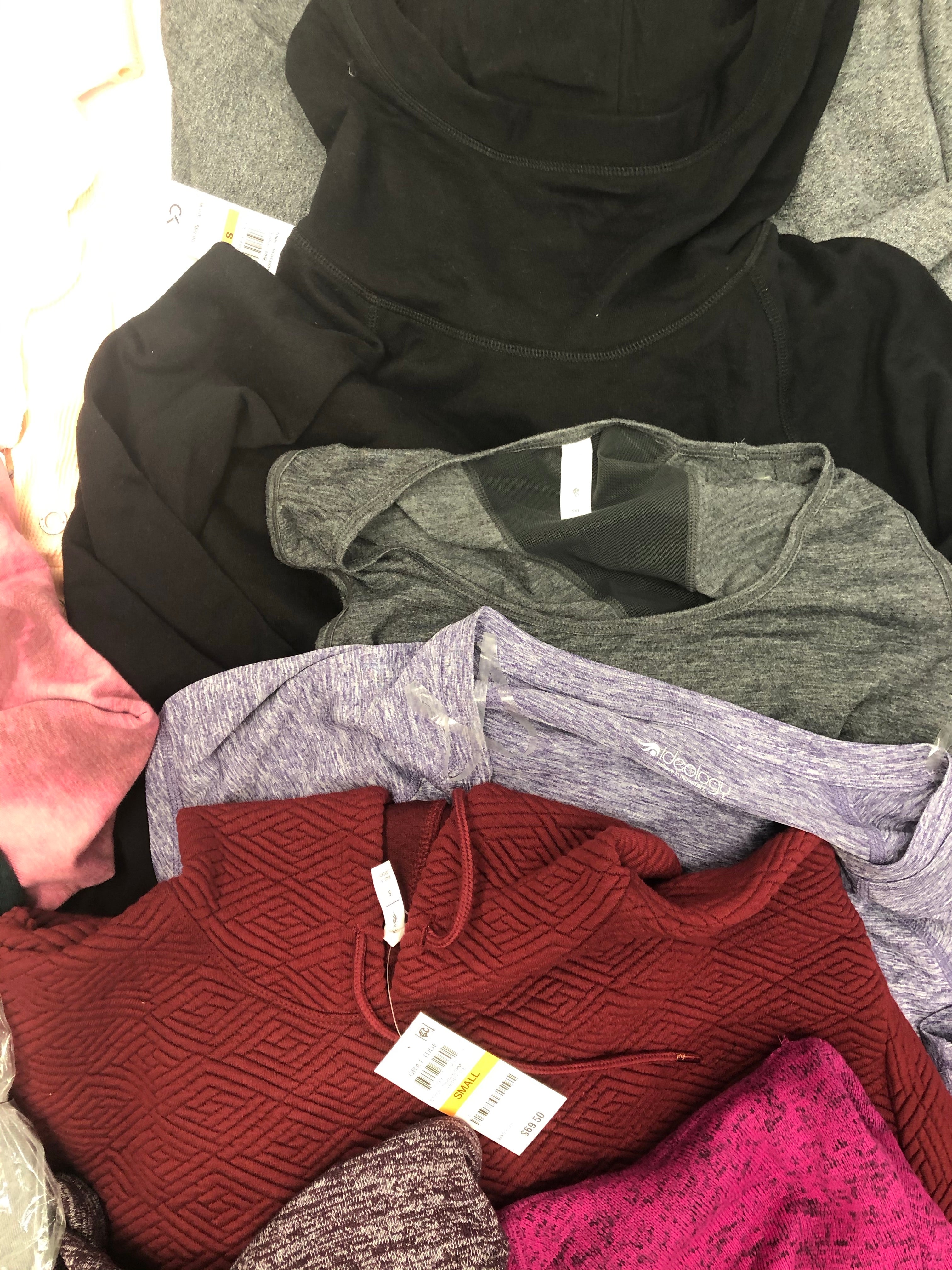 Women's Clothing Active Top Wholesale Lot, Adidas, DKNY, Calvin Klein, Ideology and more, 21 Units, Shelf Pulls, MSRP $862