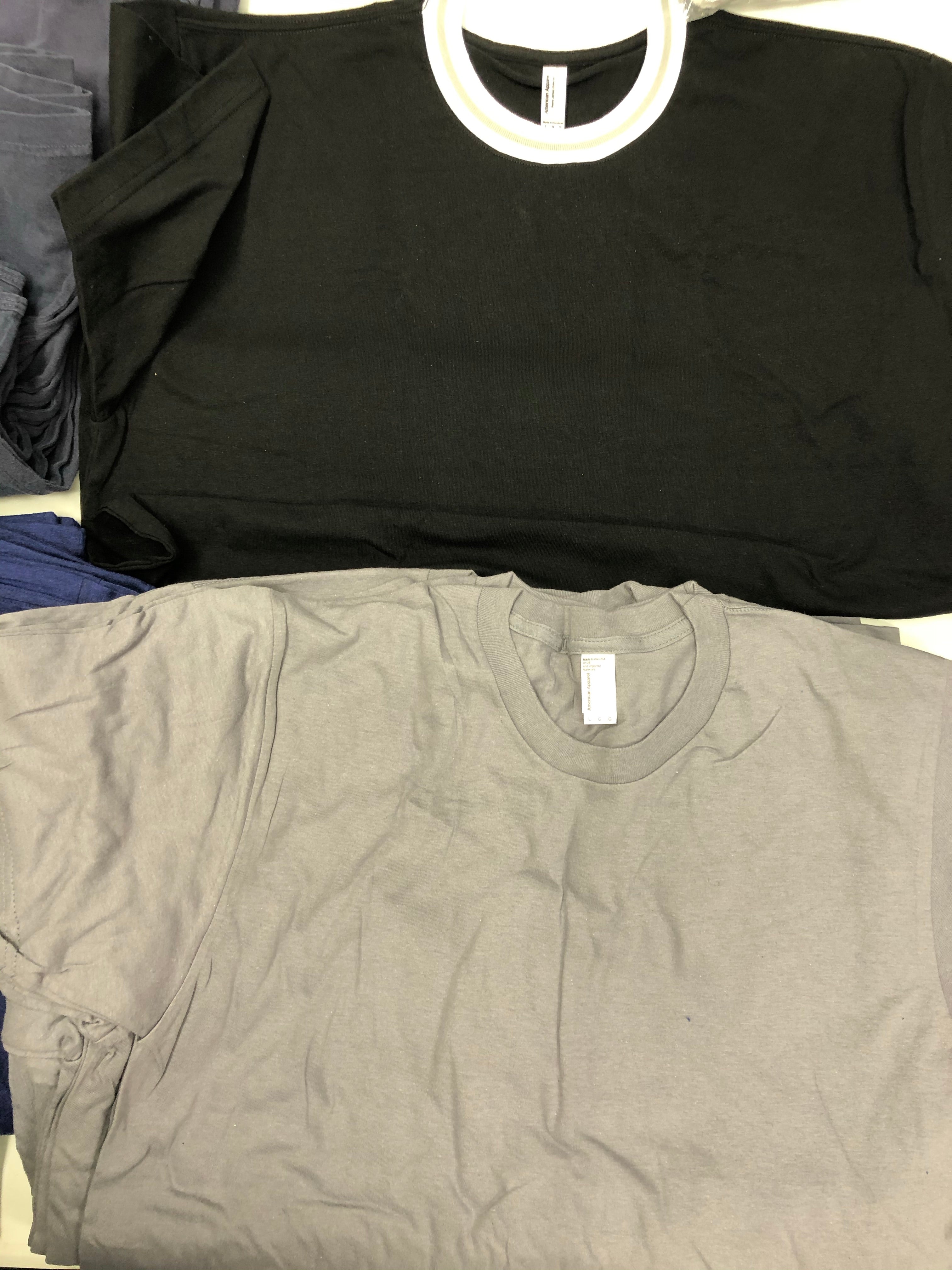 Men's Clothing Tops Wholesale Lot, AMERICAN APPAREL ONLY, 53 Items, Shelf Pulls, MSRP $1,098