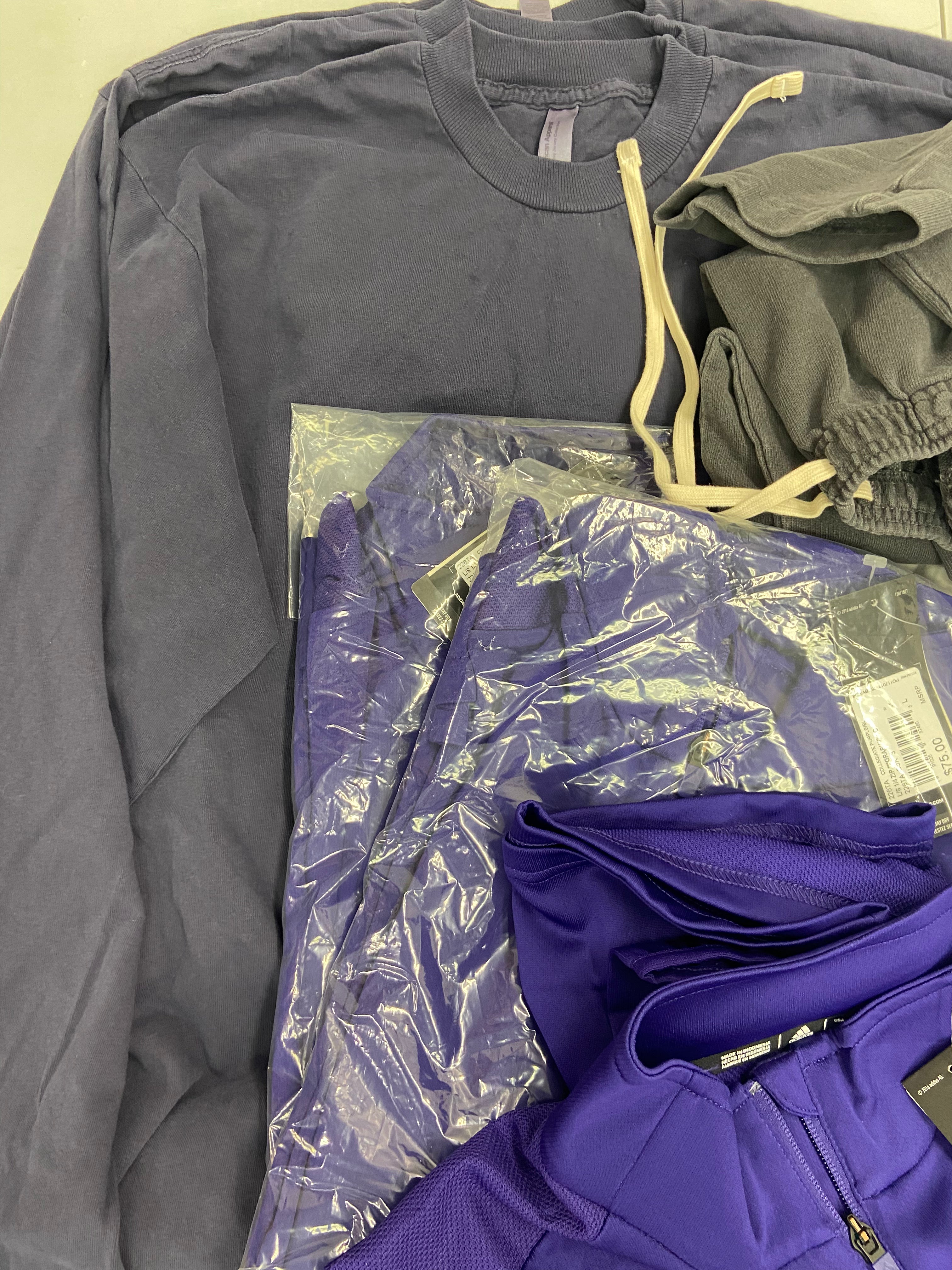 Men's Clothing T-Shirts, Casual Shirts and Others Wholesale Lot, ADIDAS, CALVIN KLEIN, COLUMBIA, AMERICAN APPAREL, 27 items, Shelf Pulls, MSRP $1,038