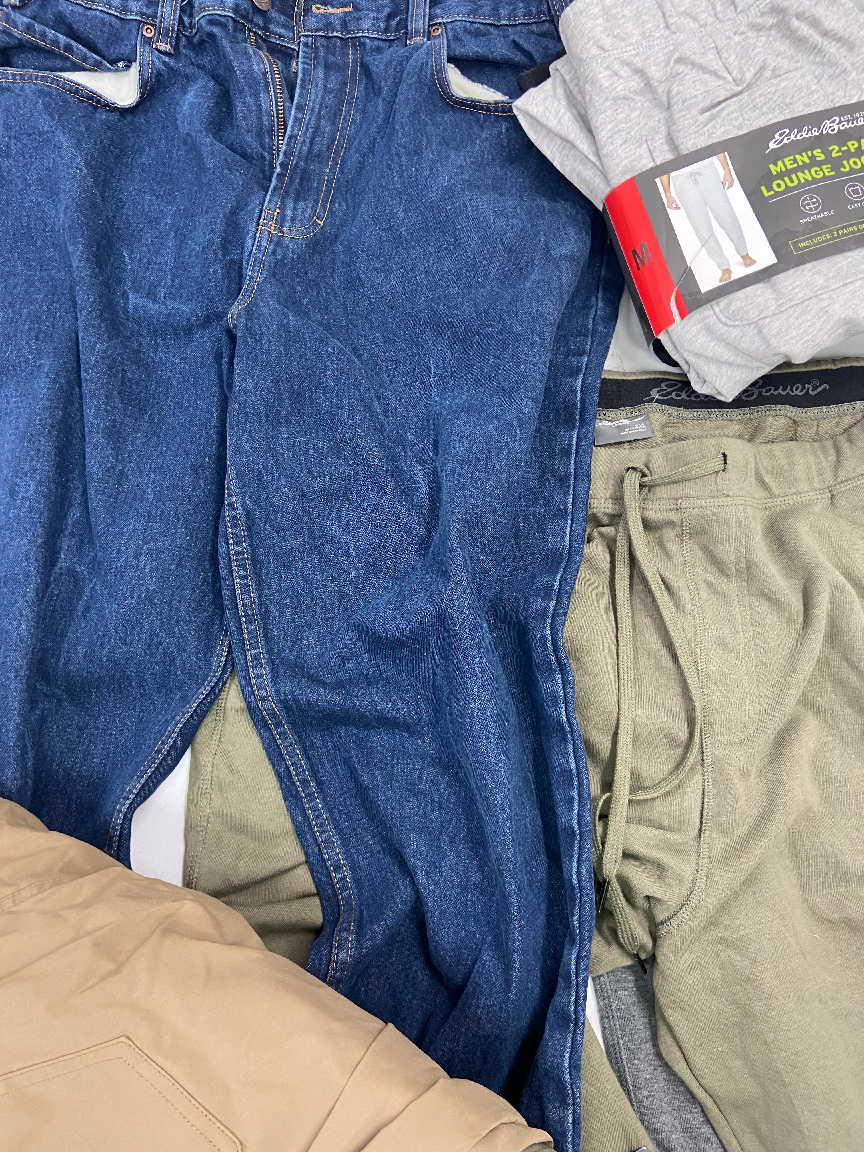 Men's Clothings Bottoms, Wholesale Lot, FILA, POLO RALPH LAUREN, WEATHERPROOF , EDDIE BAUER, KIRKLAND, URBAN STAR, SPYDER and more, 11 items, CUSTOMER RETURNS