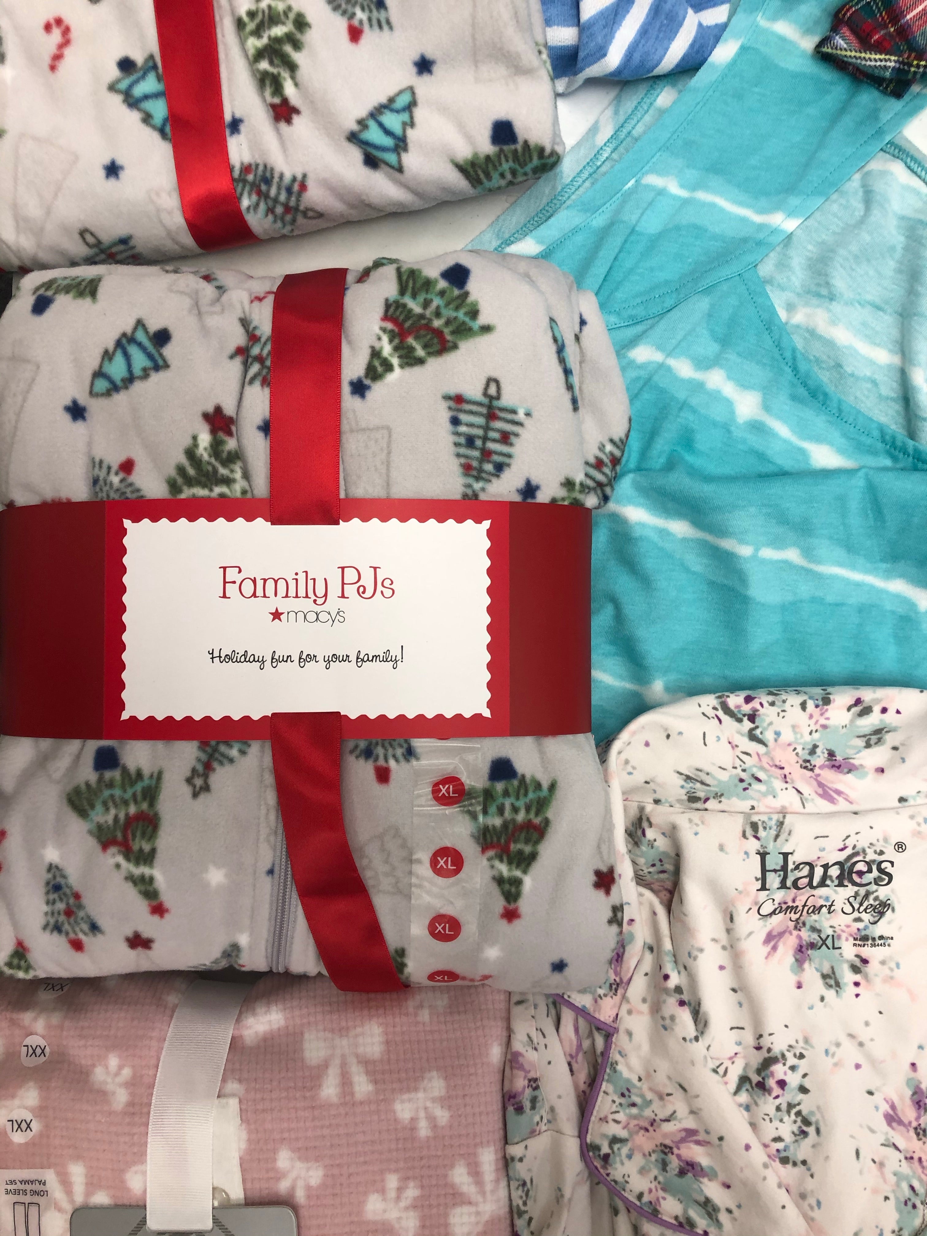 Women's Clothing INTIMATES, Pajamas Wholesale Lot, HANES, CHARTER CLUB, MUK LUKS, FAMILY PJS and more, 14 Units, Shelf Pulls, MSRP $621