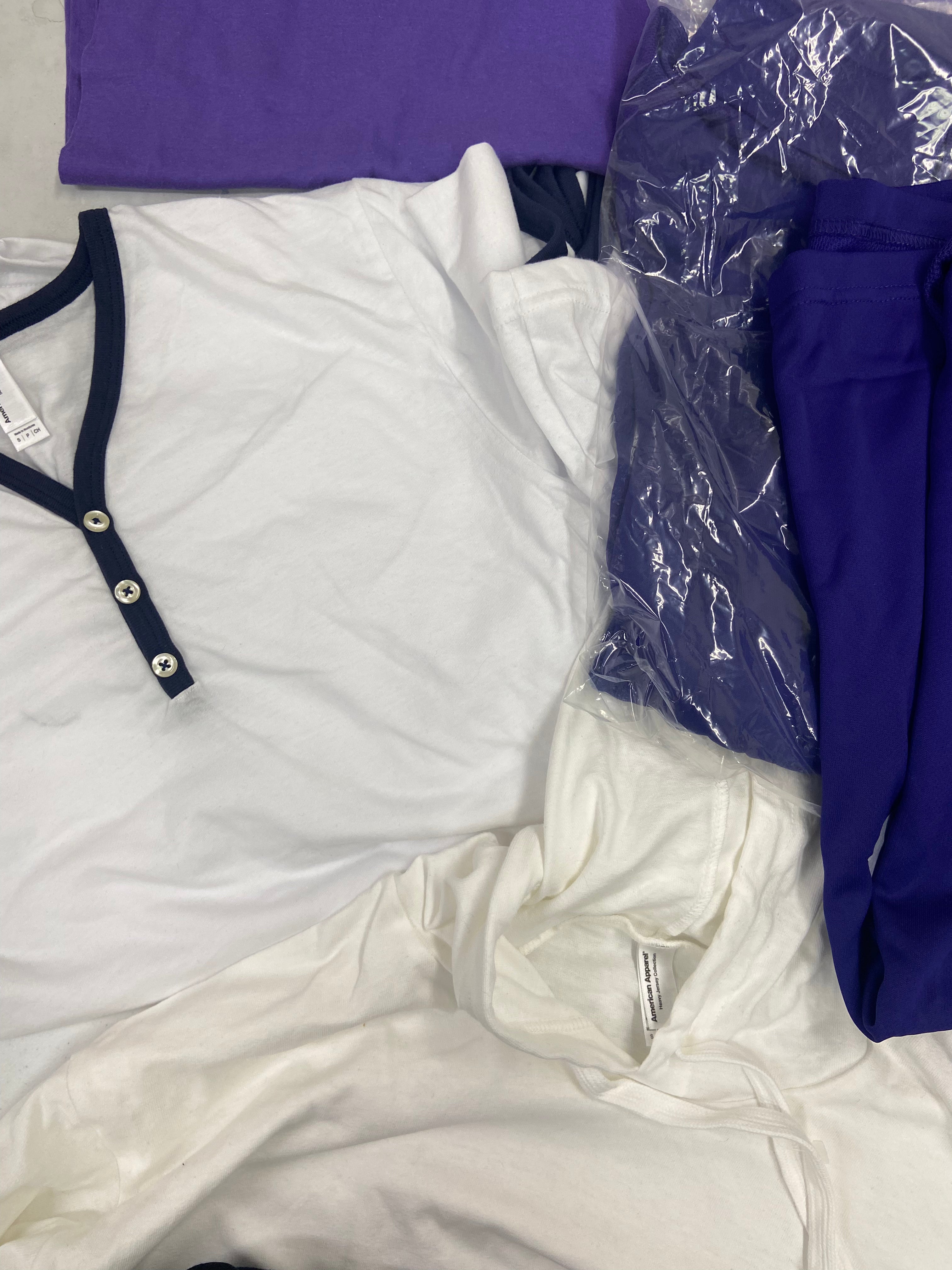 Men's Clothing Casual Shirts, T-shirts, Sleeveless Shirts, Wholesale Lot, ADIDAS, AMERICAN APPAREL, 25 items, Shelf Pulls, MSRP $865