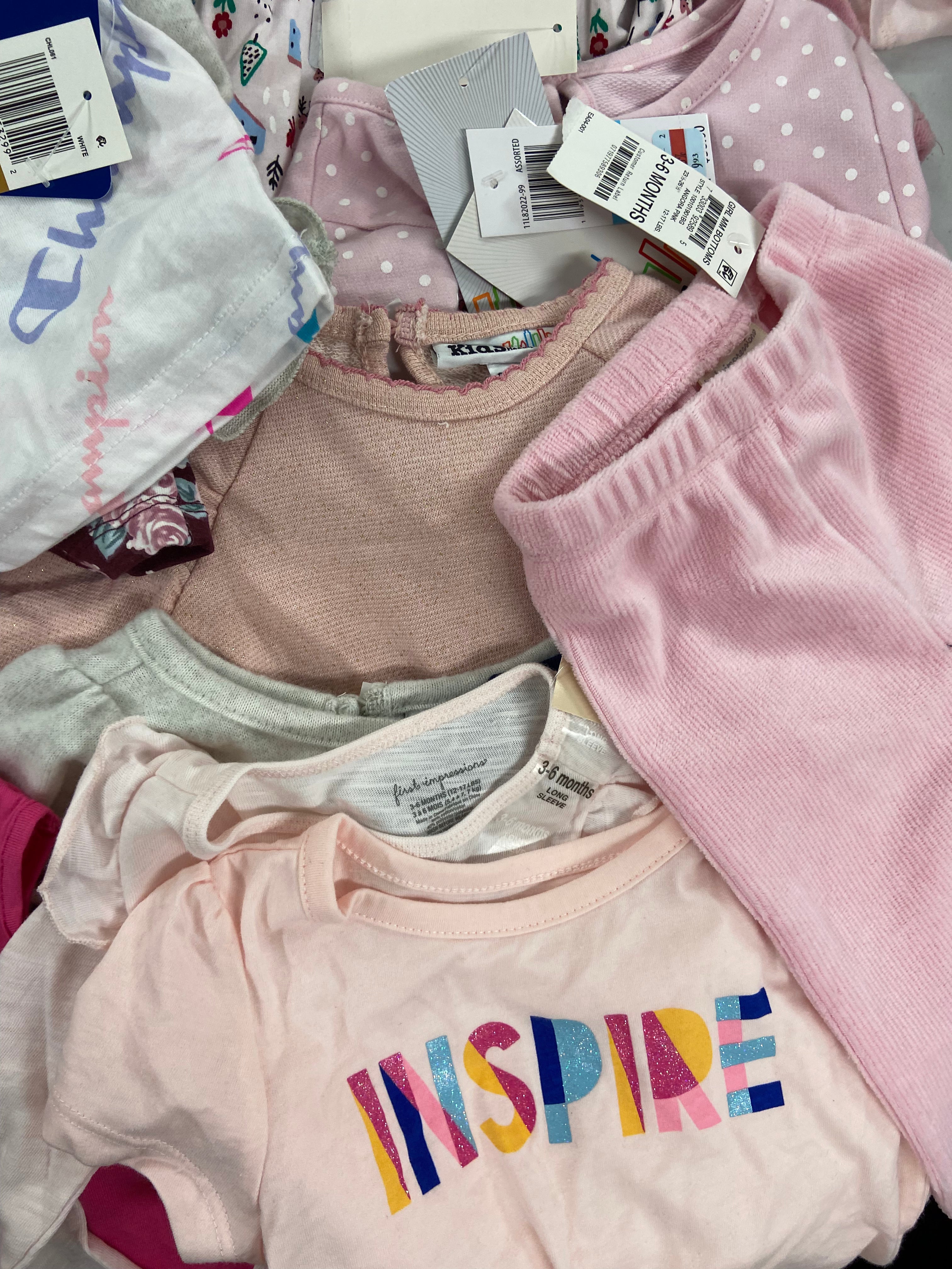 Kid's / Baby's Clothing Assorted Wholesale Lot, NIKE, POLO RALPH LAUREN, KIDS HEADQUARTERS, CARTER'S, RARE EDITIONS, CHAMPION and more, 29 items, Shelf Pulls, MSRP