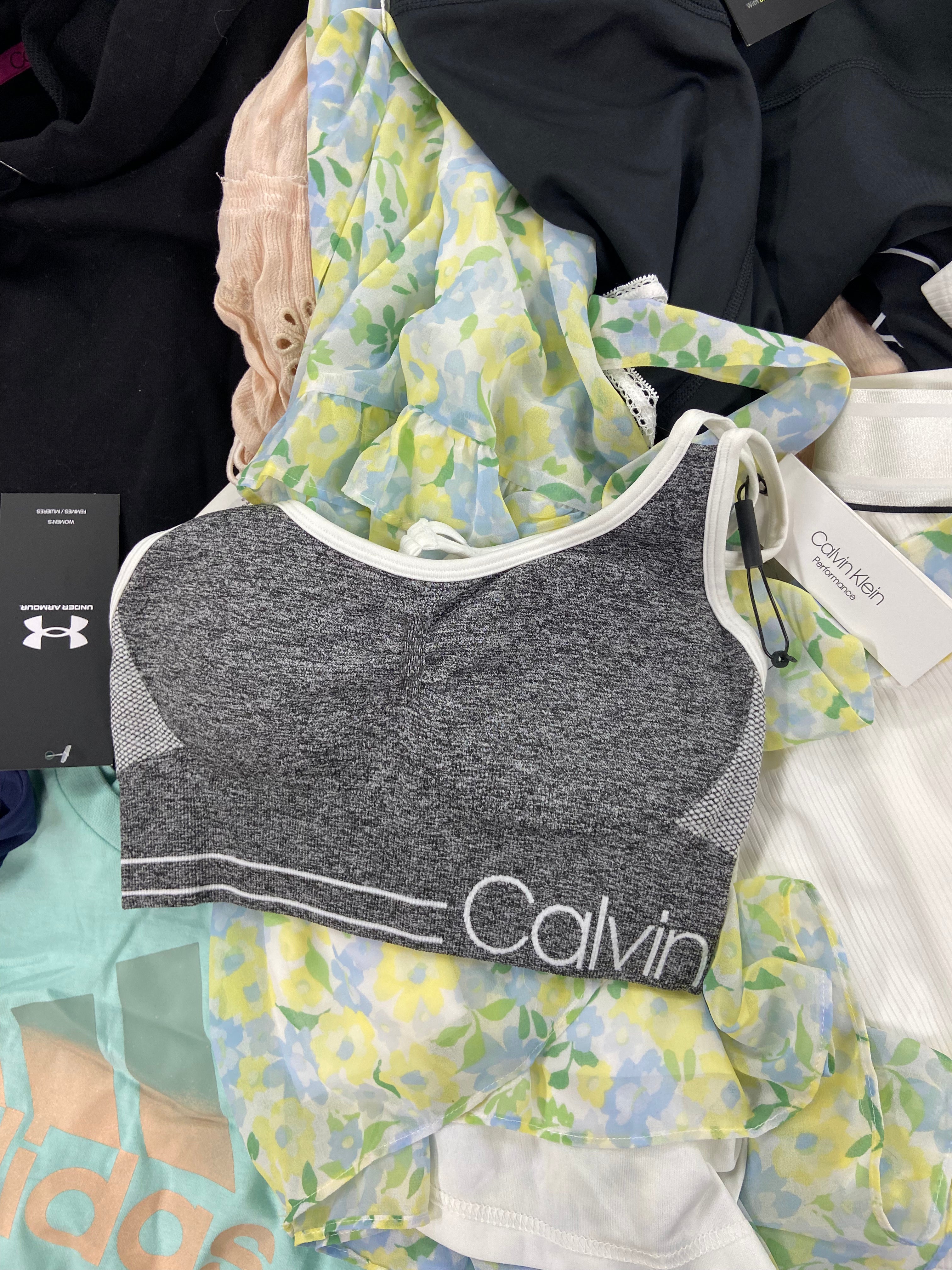 Women's Clothing Assorted Wholesale Lot, FREE PEOPLE, ADIDAS, NIKE, UNDER ARMOUR, DKNY, CALVIN KLEIN, and more, 18 items, Shelf Pulls, MSRP $1,289