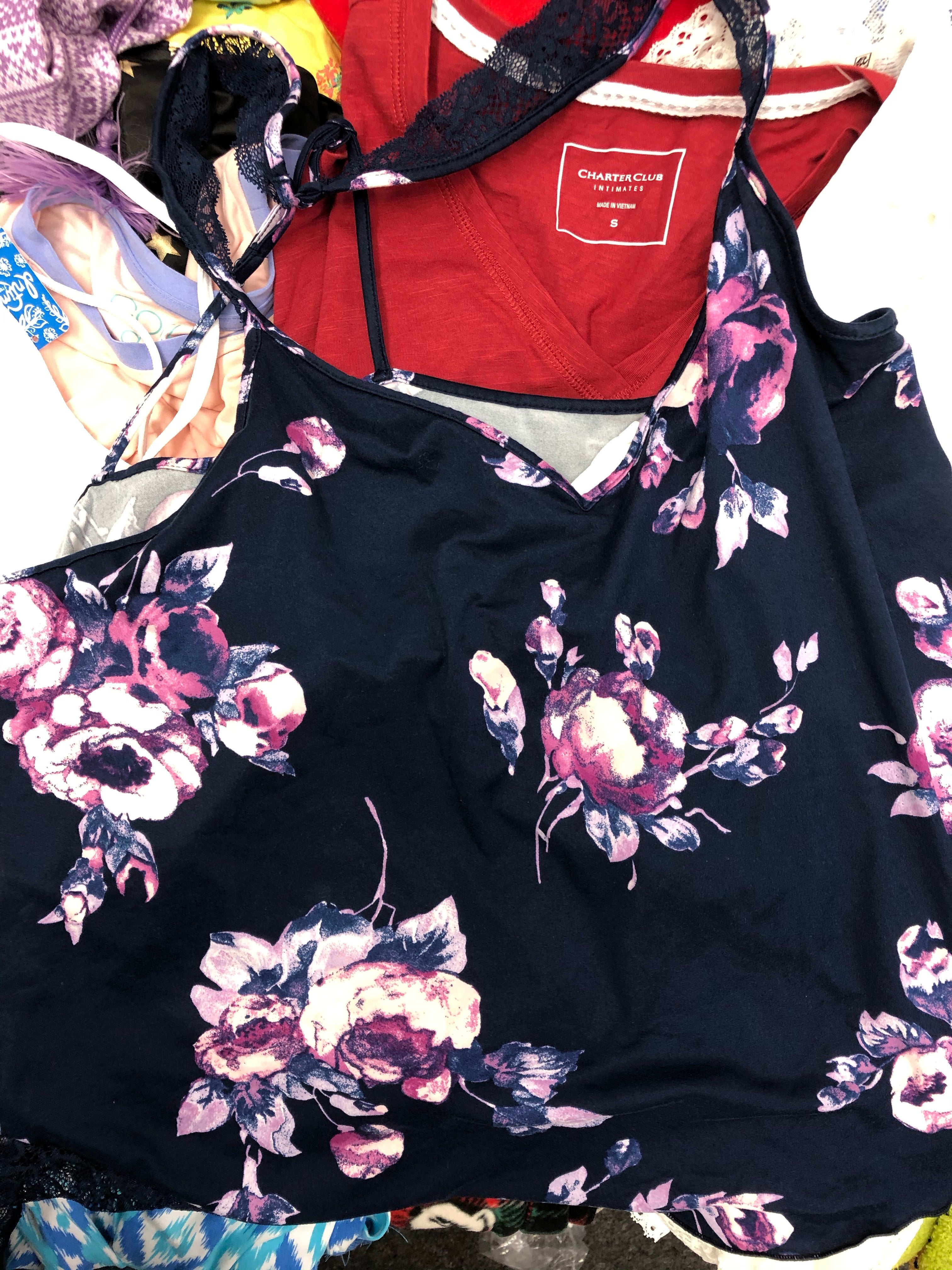 Women's Clothing Pajamas Wholesale Lot, CALVIN KLEIN, COOL GIRL, INC, CHARTER CLUB and more,33 items, CUSTOMER RETURNS