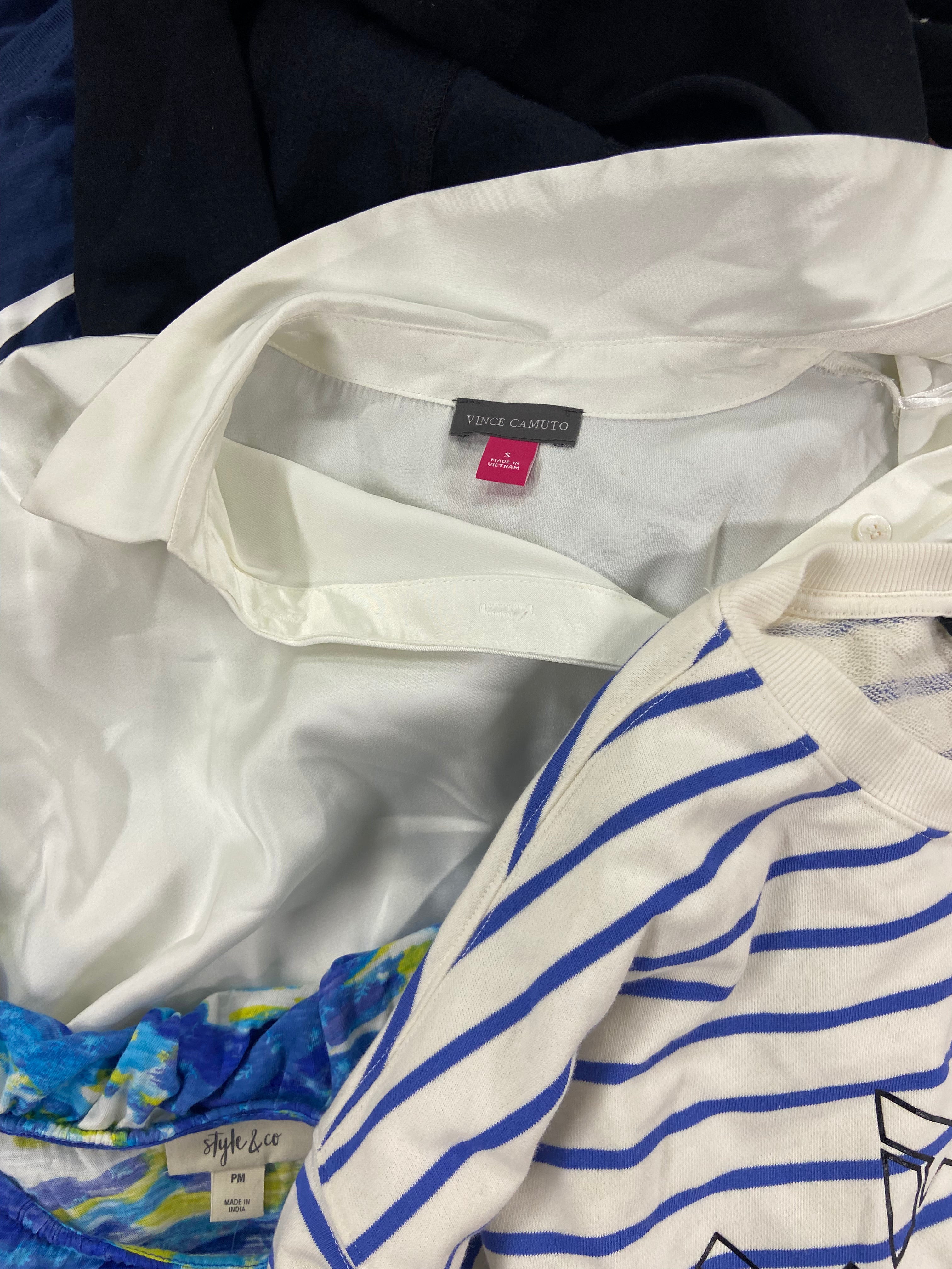 Women's Clothing Assorted Wholesale Lot, LUCKY BRAND, NIKE, POLO RALPH LAUREN, VINCE CAMUTO, 32 DEGREES, CHARTER CLUB  and more, 16 items, Shelf Pulls, MSRP $778