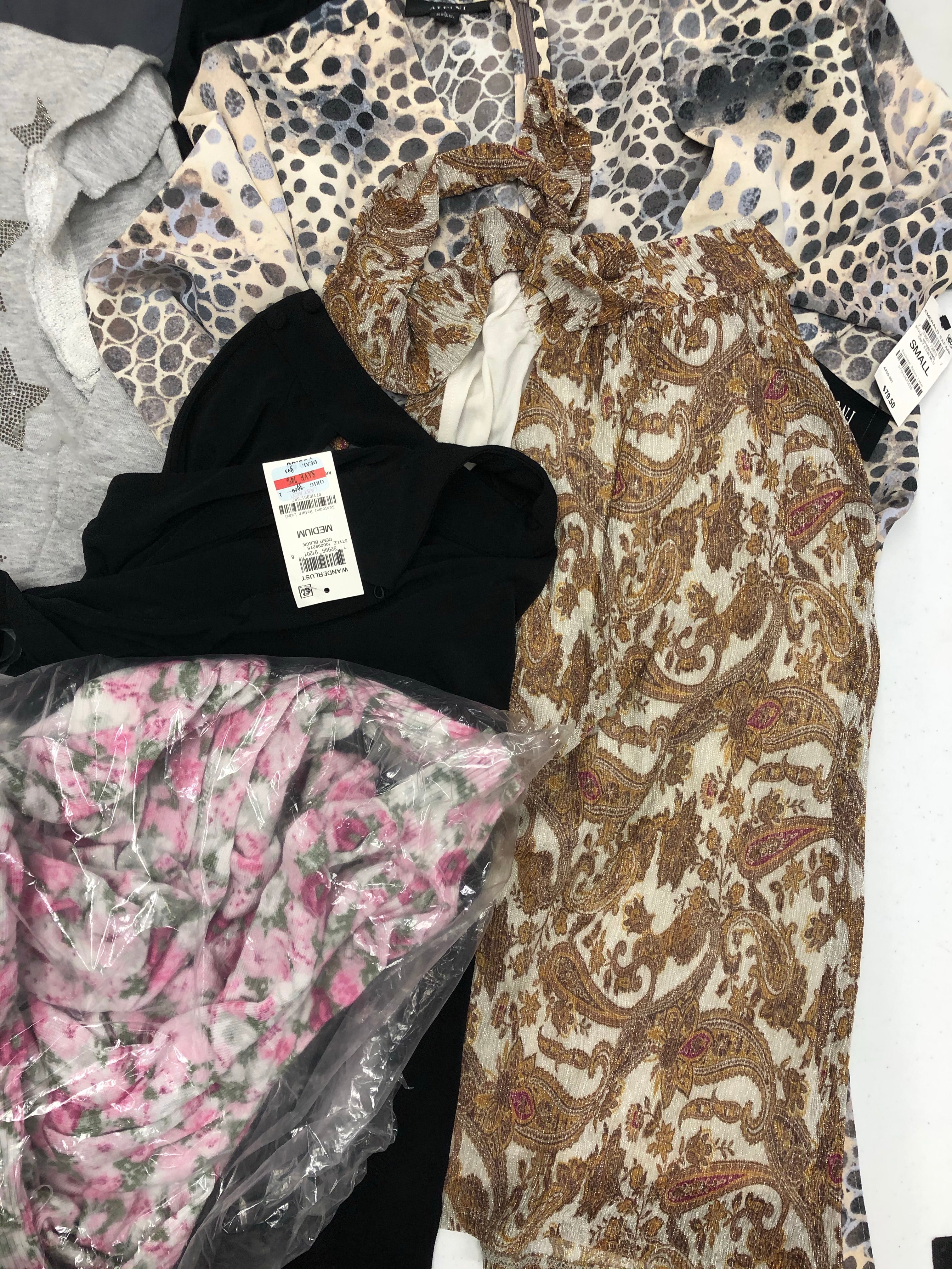 Women's Clothing Top Wholesale Lot, American Apparel, INC and more, 12 Units, Shelf Pulls, MSRP $755