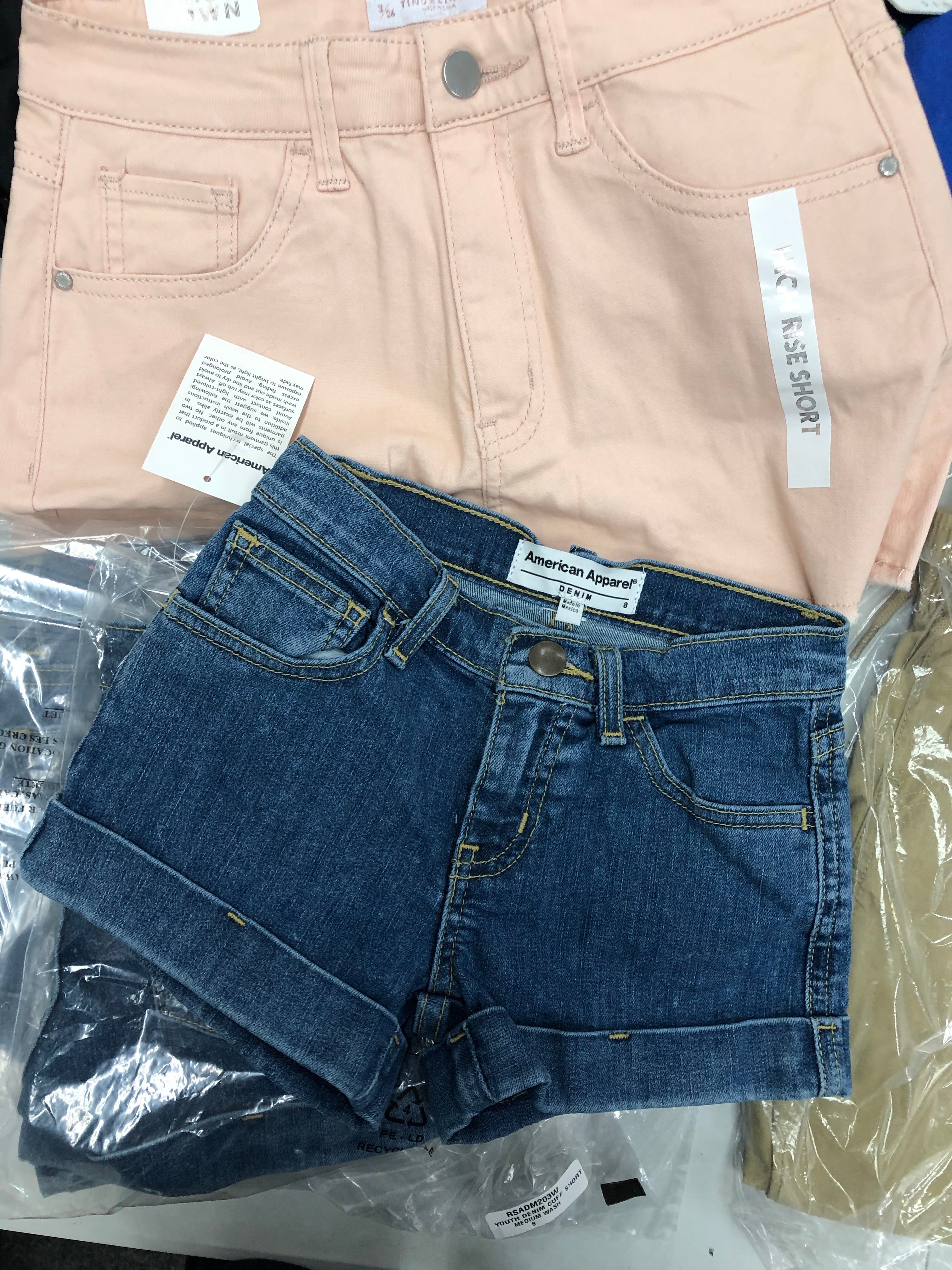 Kid, Youth, Junior's Clothing Assorted Wholesale Lot, REEBOK, DISNEY, THE CHILDREN'S PLACE, AMERICAN APPAREL and more, 14 Units, Shelf Pulls, MSRP $412