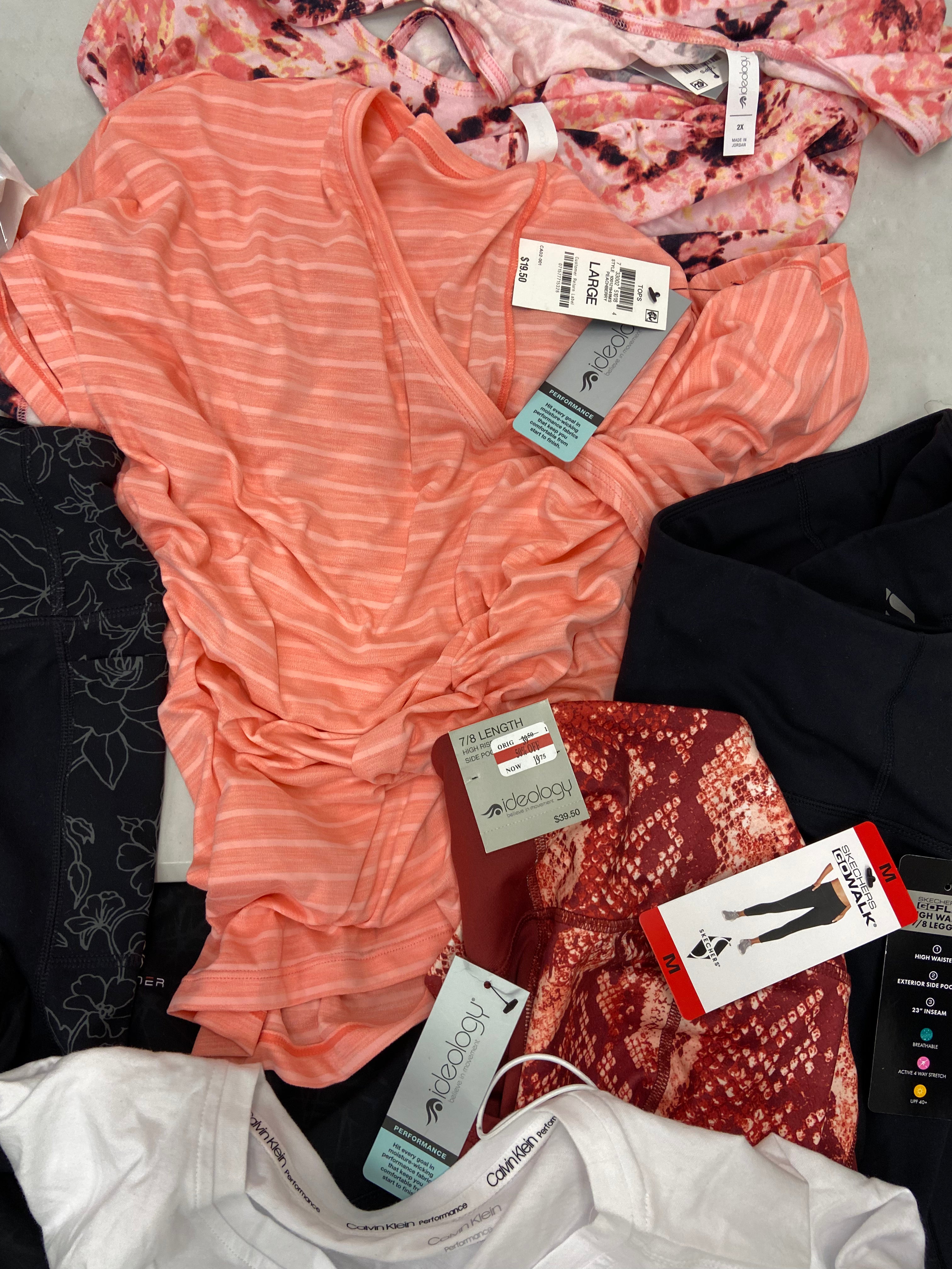 Women's Clothing Activewear Wholesale Lot, TOMMY HILFIGER, UNDER ARMOUR, DKNY, PUMA, CALVIN KLEIN, SKECHERS, SPYDER and more, 20 items, Shelf Pulls, MSRP $775