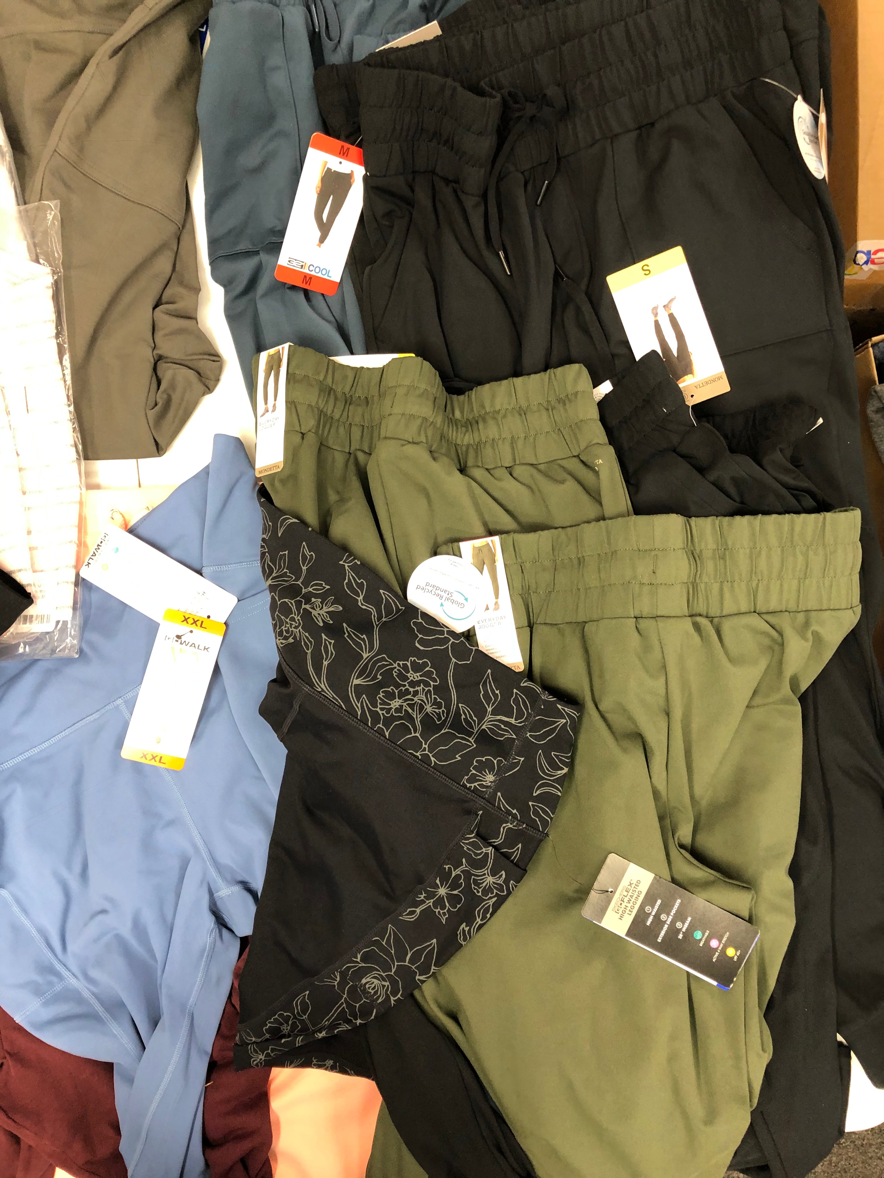 Women's Clothing Activewears Wholesale Lot, SKECHERS, CALVIN KLEIN, MONDETTA, AMERICAN APPAREL and more, 30 items, Shelf Pulls, MSRP $1,053