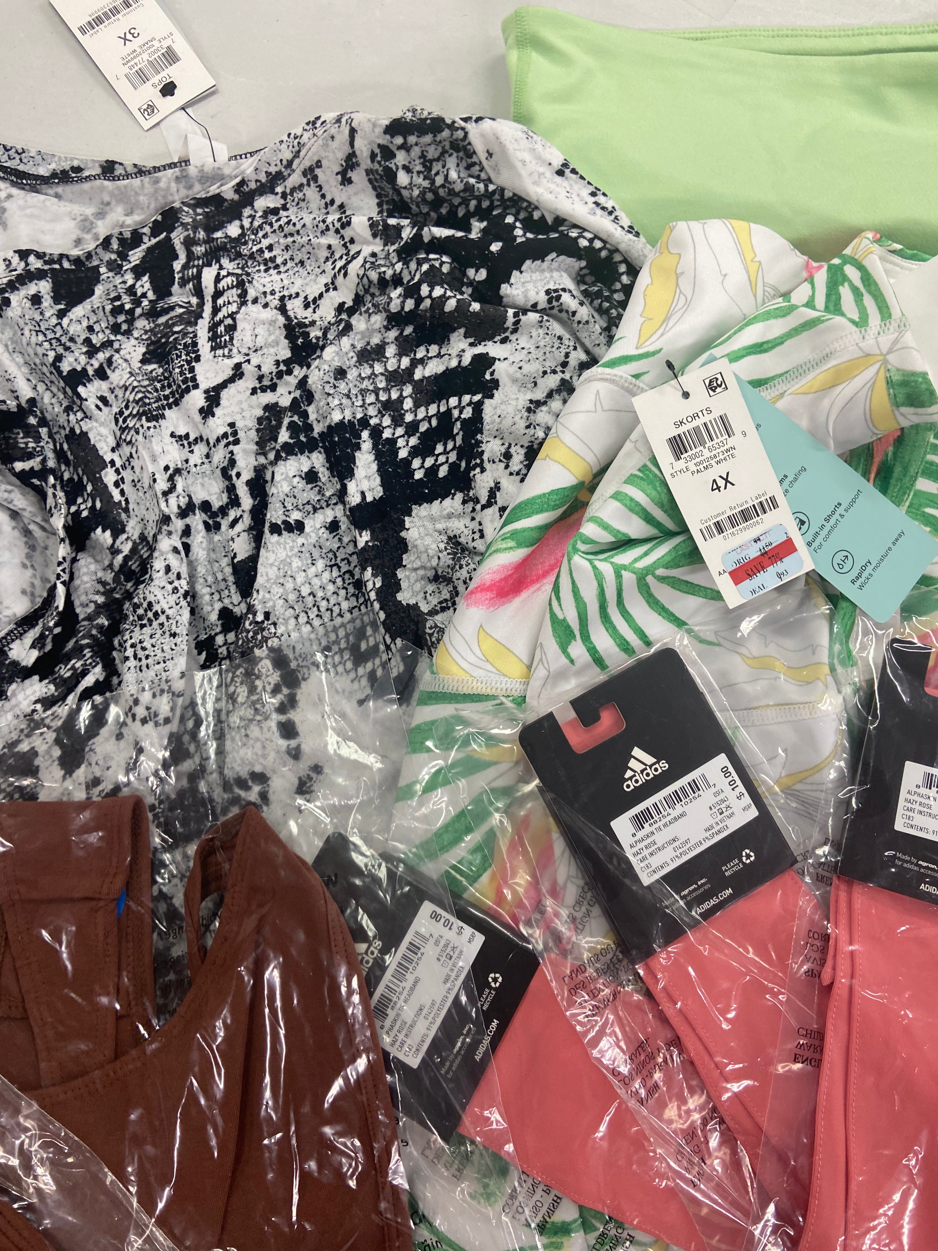 Women's Clothing Assorted Wholesale Lot, ADIDAS, FREE PEOPLE, CK PERFORMANCE, AMERICAN APPAREL, VINCE CAMUTO, KENSIE and more, 23 items, Shelf Pulls, MSRP $746