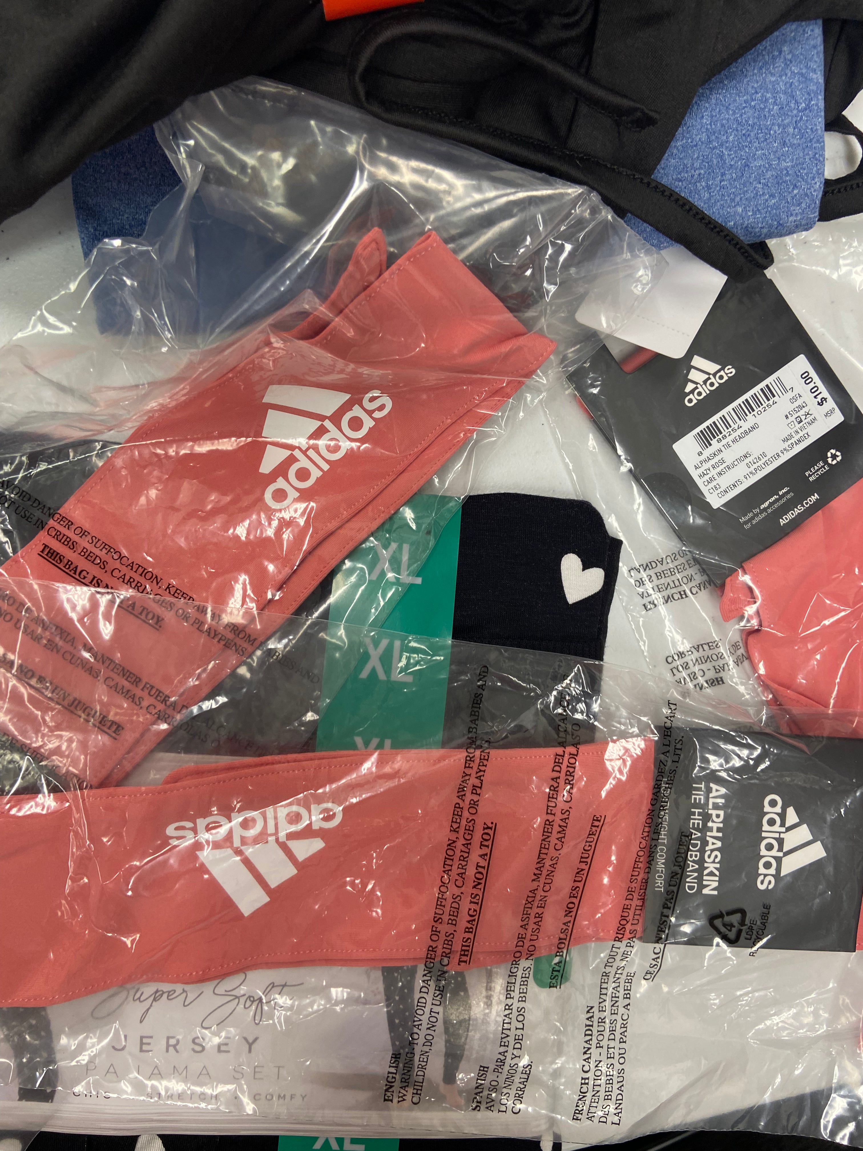 Women's Clothing Intimates and Others Wholesale Lot, LUCKY BRAND, ADIDAS, CAROLE HOCHMAN, HONEYDEW, LILYETTE and more, 21 items, Shelf Pulls, MSRP $630