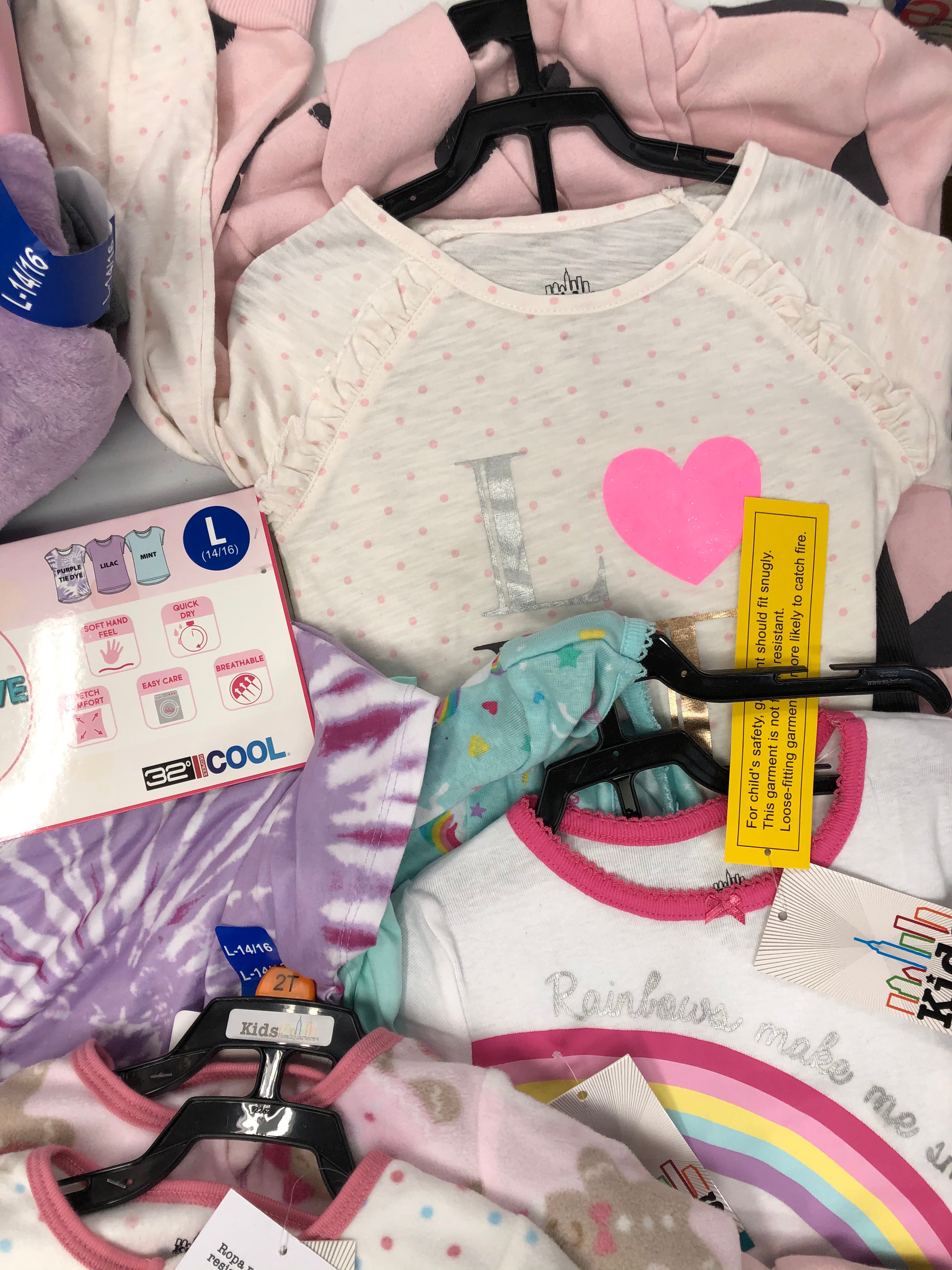 Kid's Girls Clothing Wholesale Lot, ADIDAS, DKNY, EDDIE BAUER, BCBG, CALVIN KLEIN, 32 DEGREES and more,16 items, New, MSRP $544
