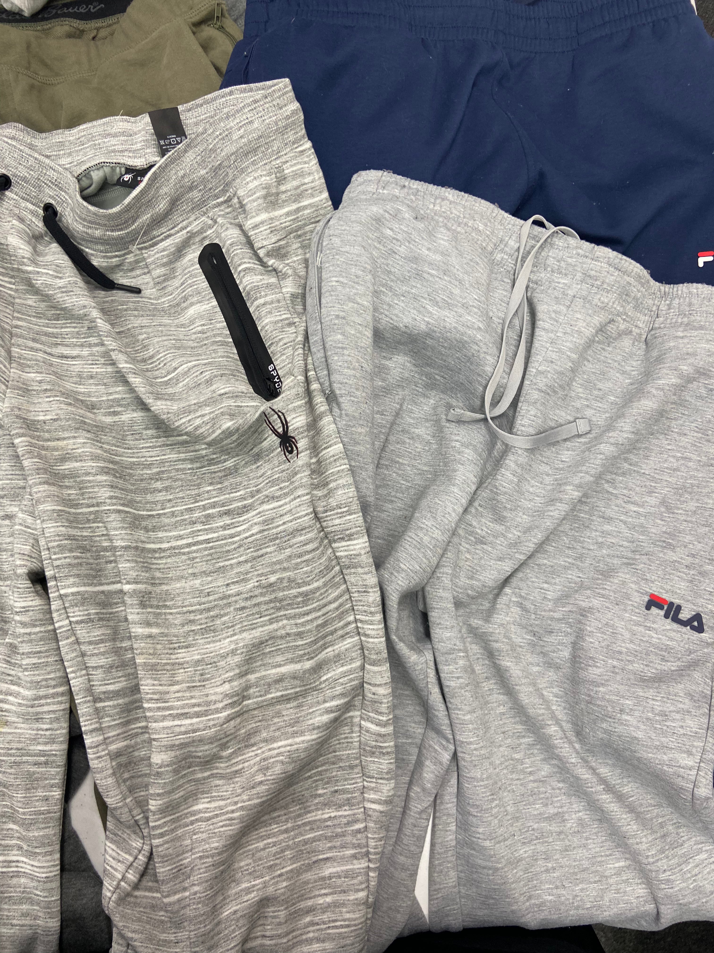 Men's Clothings Bottoms, Wholesale Lot, FILA, POLO RALPH LAUREN, WEATHERPROOF , EDDIE BAUER, KIRKLAND, URBAN STAR, SPYDER and more, 11 items, CUSTOMER RETURNS