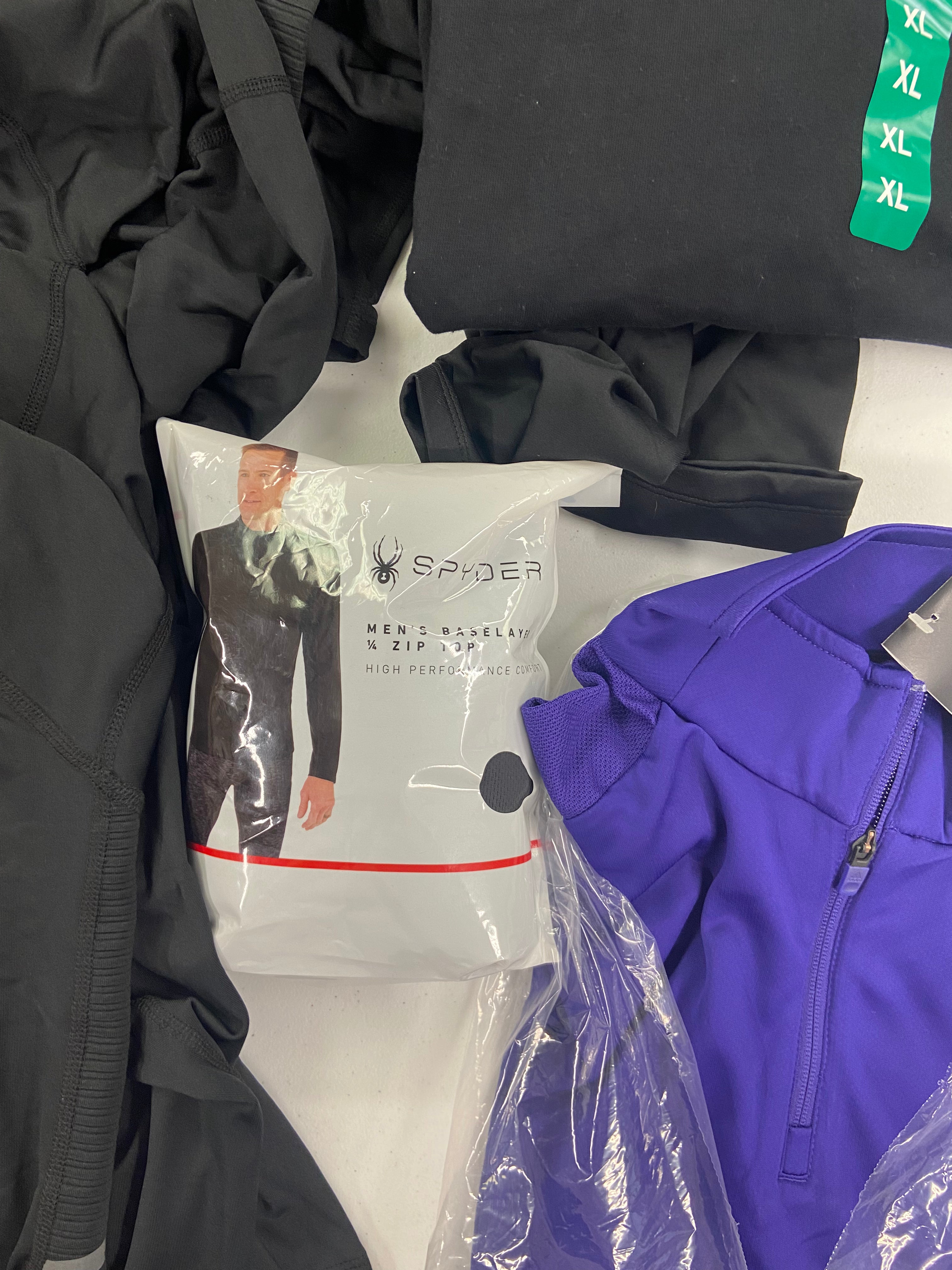 Men's Clothing Tops Wholesale Lot, ADIDAS, SPYDER, CHAMPION, 10 items, Shelf Pulls, MSRP $505