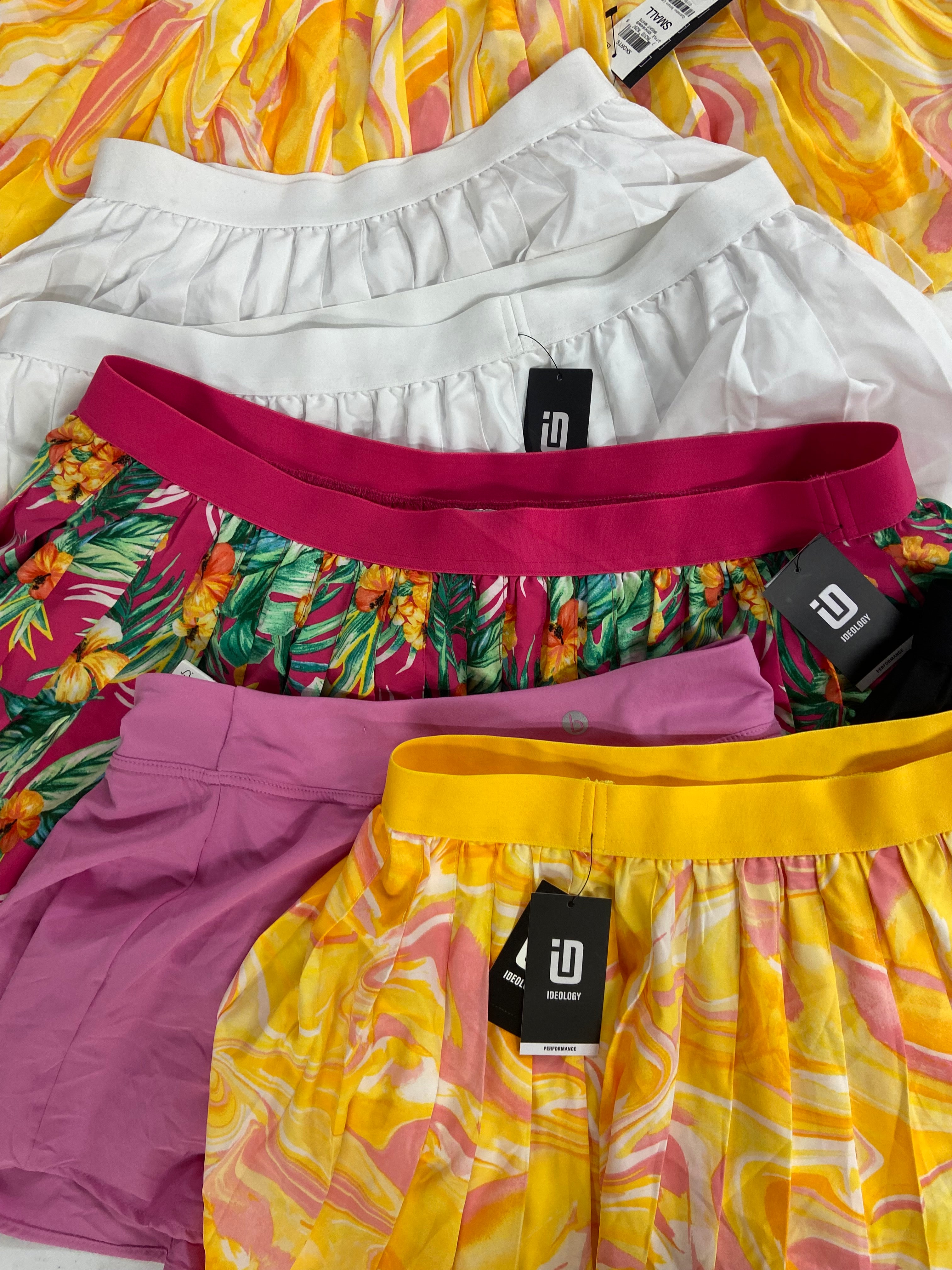 Women's Clothing Active Skorts Wholesale Lot, COTTON ON, IDEOLOGY, 13 items, Shelf Pulls, MSRP $385