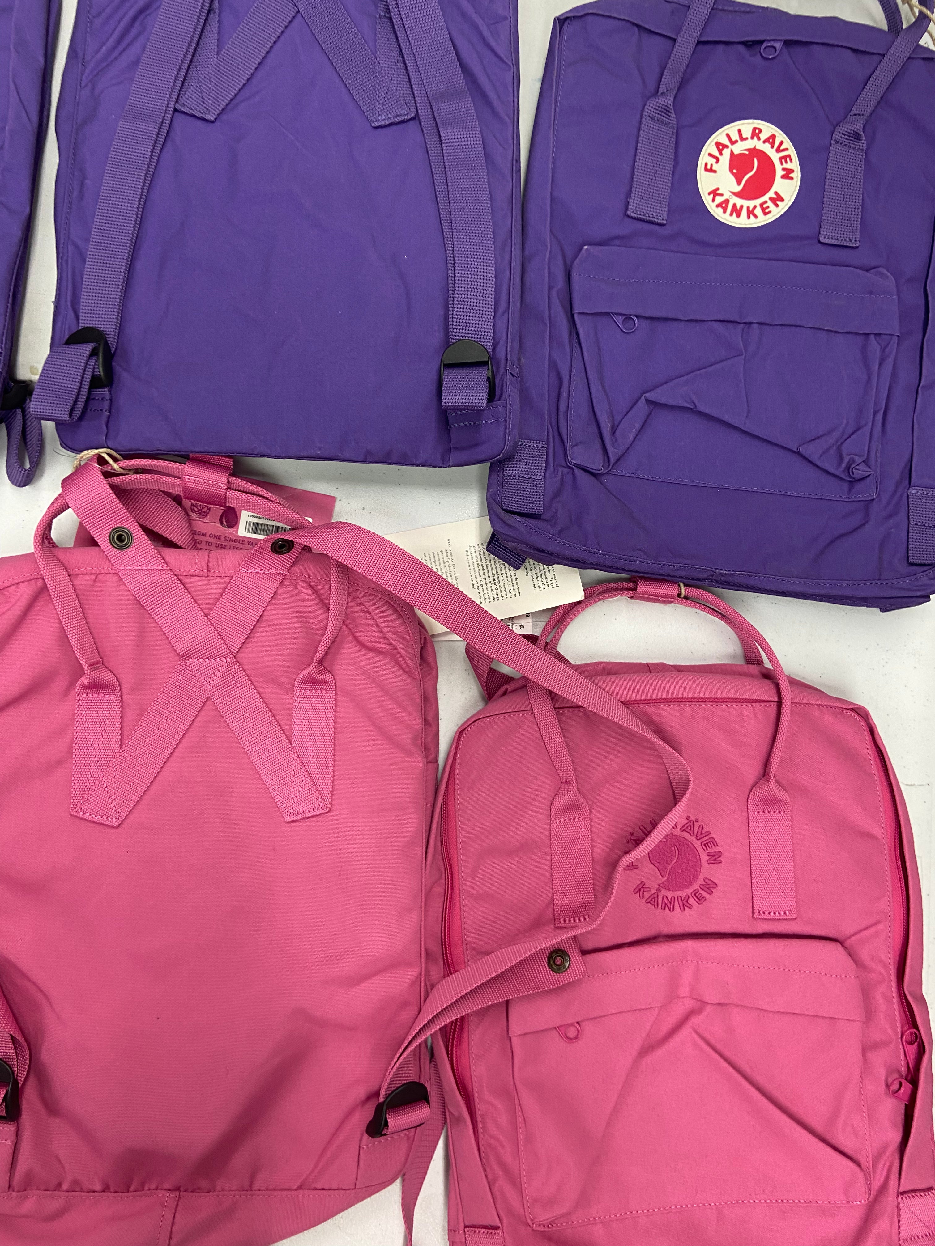 Women's Backpacks Wholesale Lot, FJALLRAVEN, 8 items, Shelf Pulls, MSRP $680