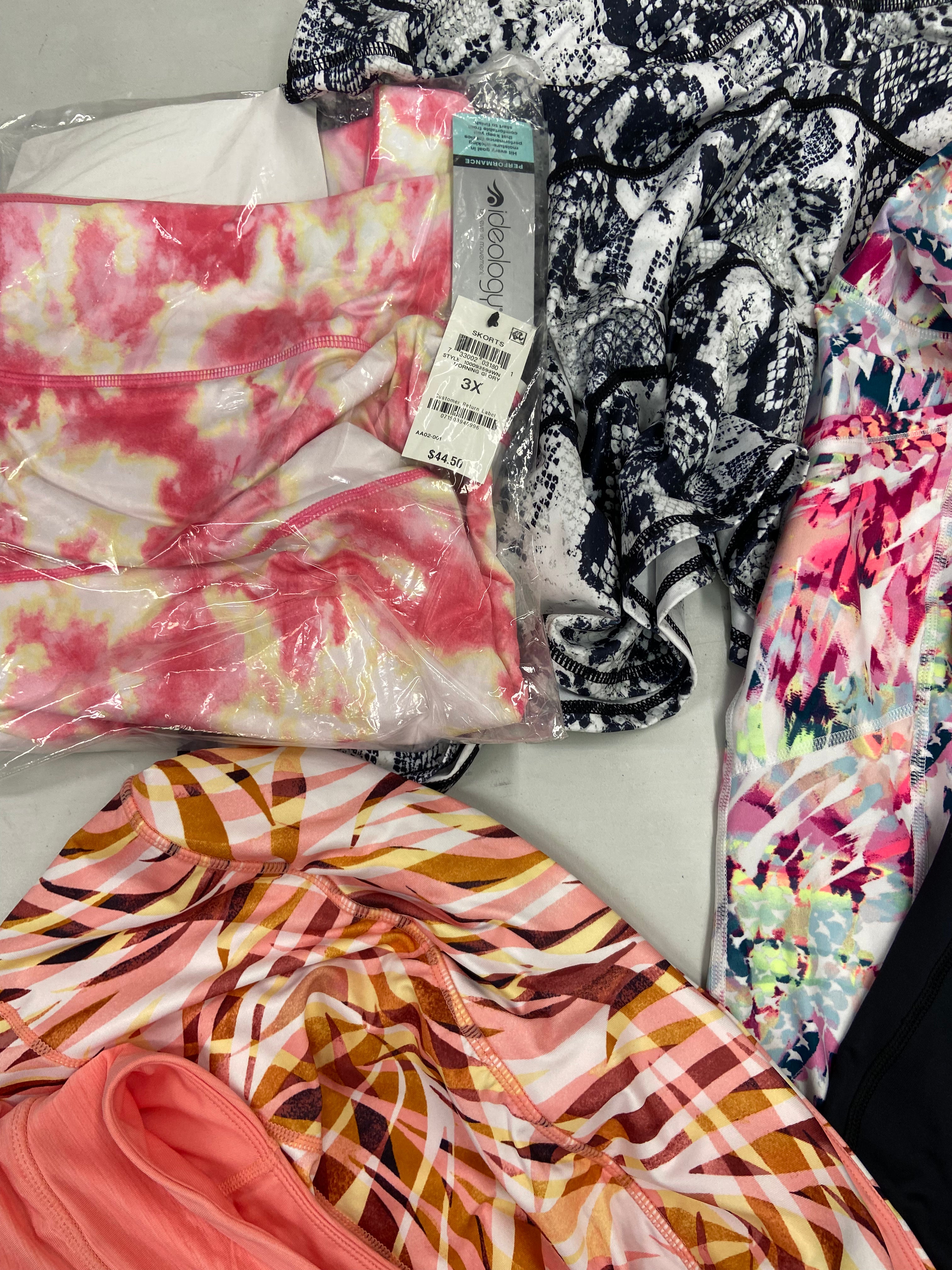 Women's Clothing Activewear Wholesale Lot, ADIDAS, NIKE, UNDER ARMOUR, CALVIN KLEIN, IDEOLOGY, 12 items, Shelf Pulls, MSRP $541