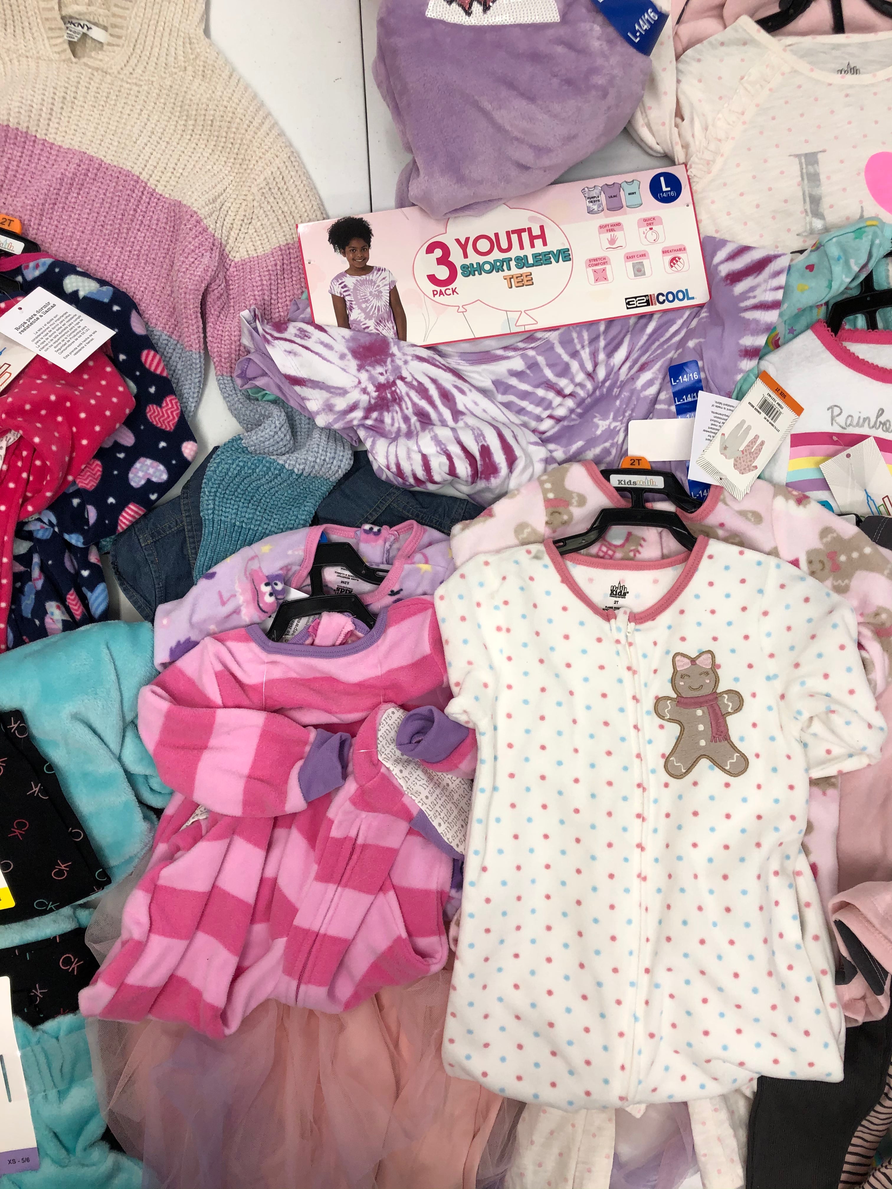 Kid's Girls Clothing Wholesale Lot, ADIDAS, DKNY, EDDIE BAUER, BCBG, CALVIN KLEIN, 32 DEGREES and more,16 items, New, MSRP $544