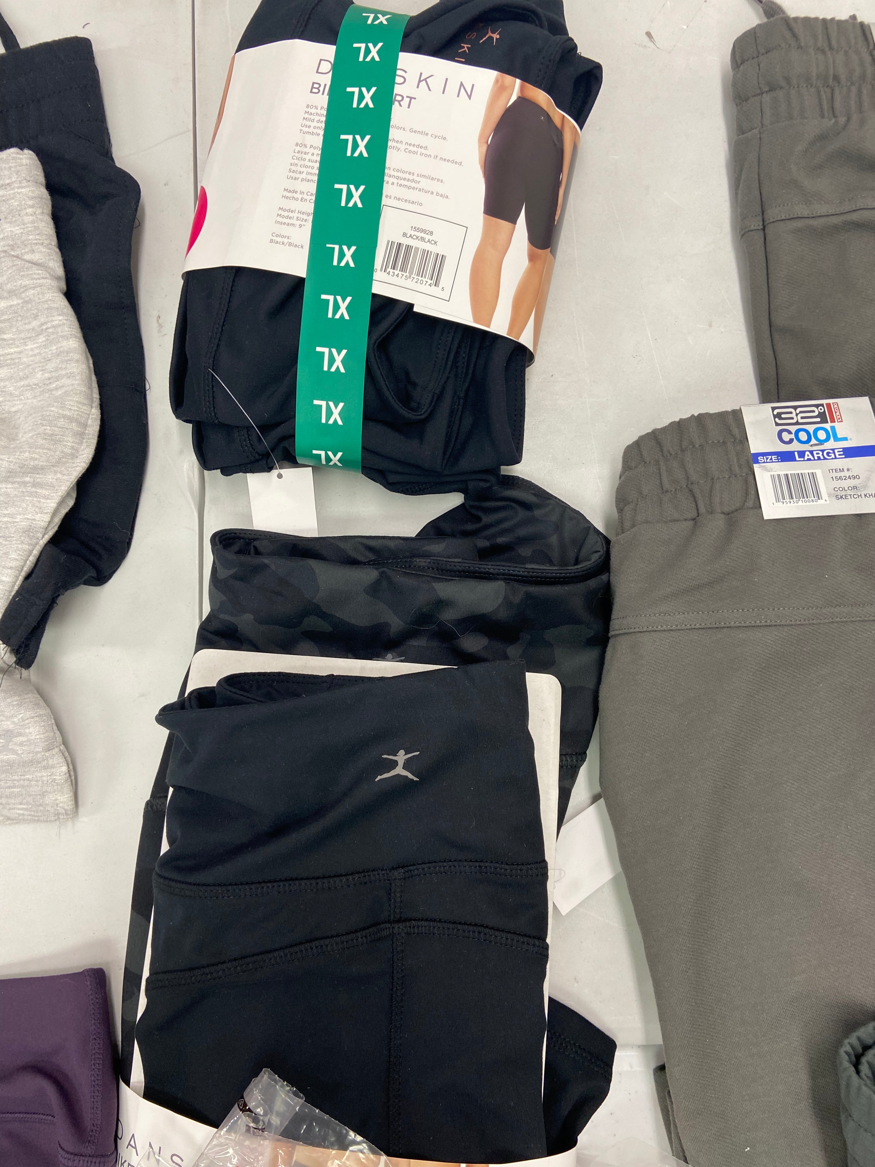 Women's Clothing Activewear Bottoms and Others Wholesale Lot, ADIDAS, SKETCHERS, SPYDER, DANSKIN, MATTY M, MONDETTA and more, 23 items, Shelf Pulls, MSRP $760
