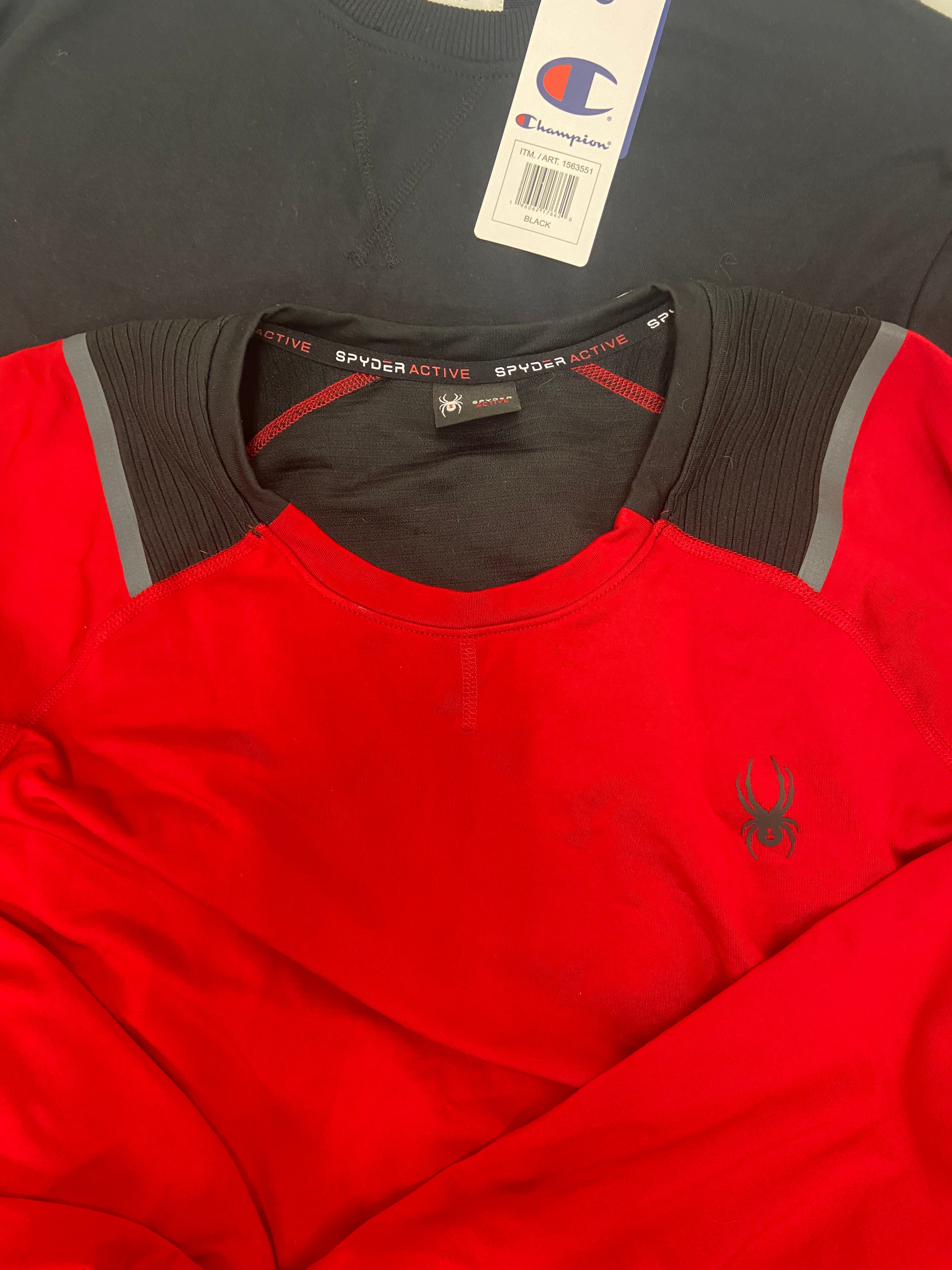 Men's Clothing Casual Shirts & Other Tops, Wholesale Lot, CHAMPION, SPYDER, 32 DEGREES, and AMERICAN APPAREL, 17 items, Shelf Pulls, MSRP $622