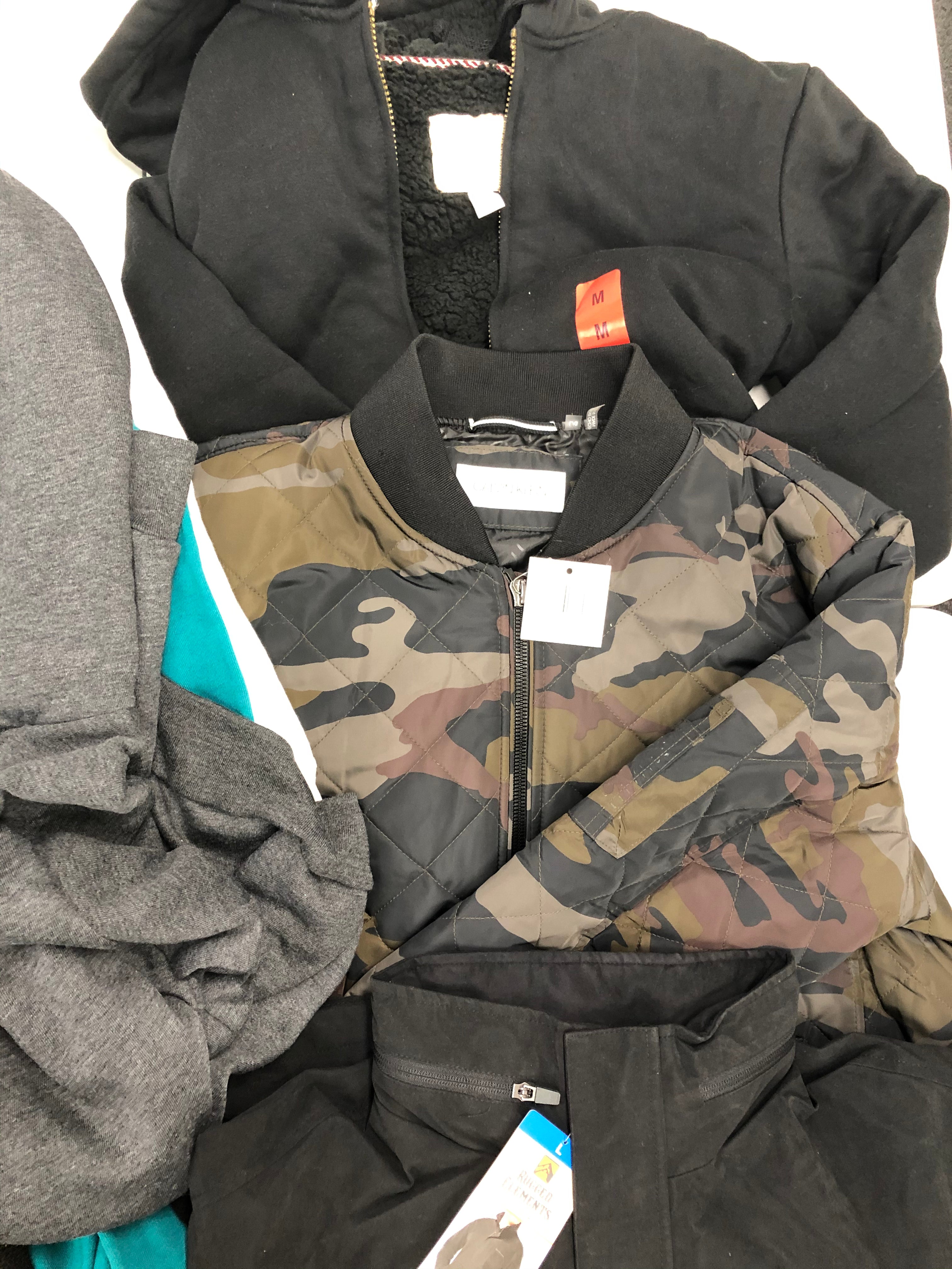 Men's Clothing Outerwear/Jackets Wholesale Lot, CALVIN KLEIN, WEATHERPROOF, RUGGED, ORVIS and more, 8 items, Shelf Pulls, MSRP $493