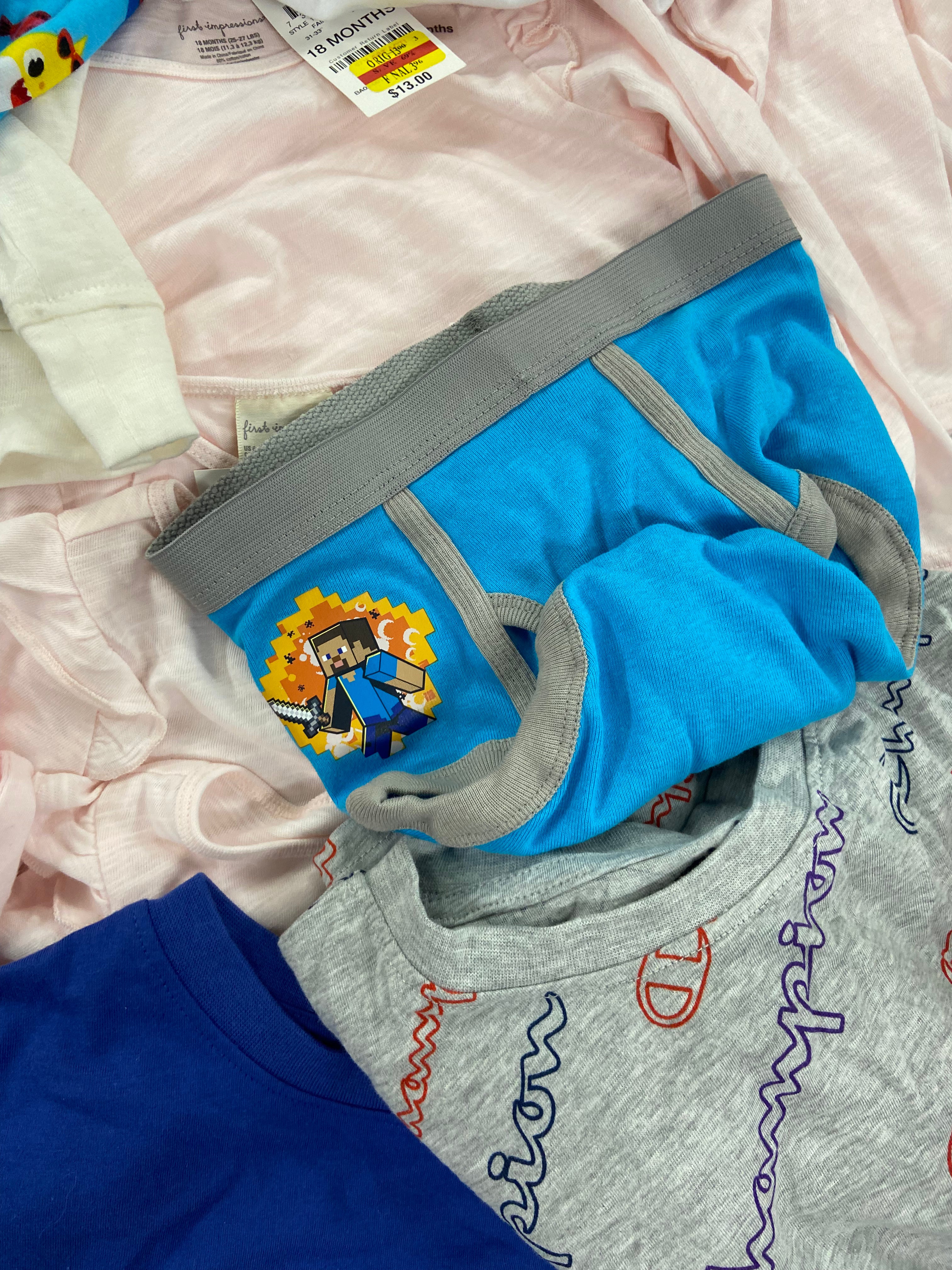 Baby's Clothing Assorted Wholesale Lot, TOMMY HILFIGER, NAUTICA, CALVIN KLEIN CHAMPION, PINKFONG, FIRST IMPRESSIONS and more, 35 items, Shelf Pulls, MSRP $598