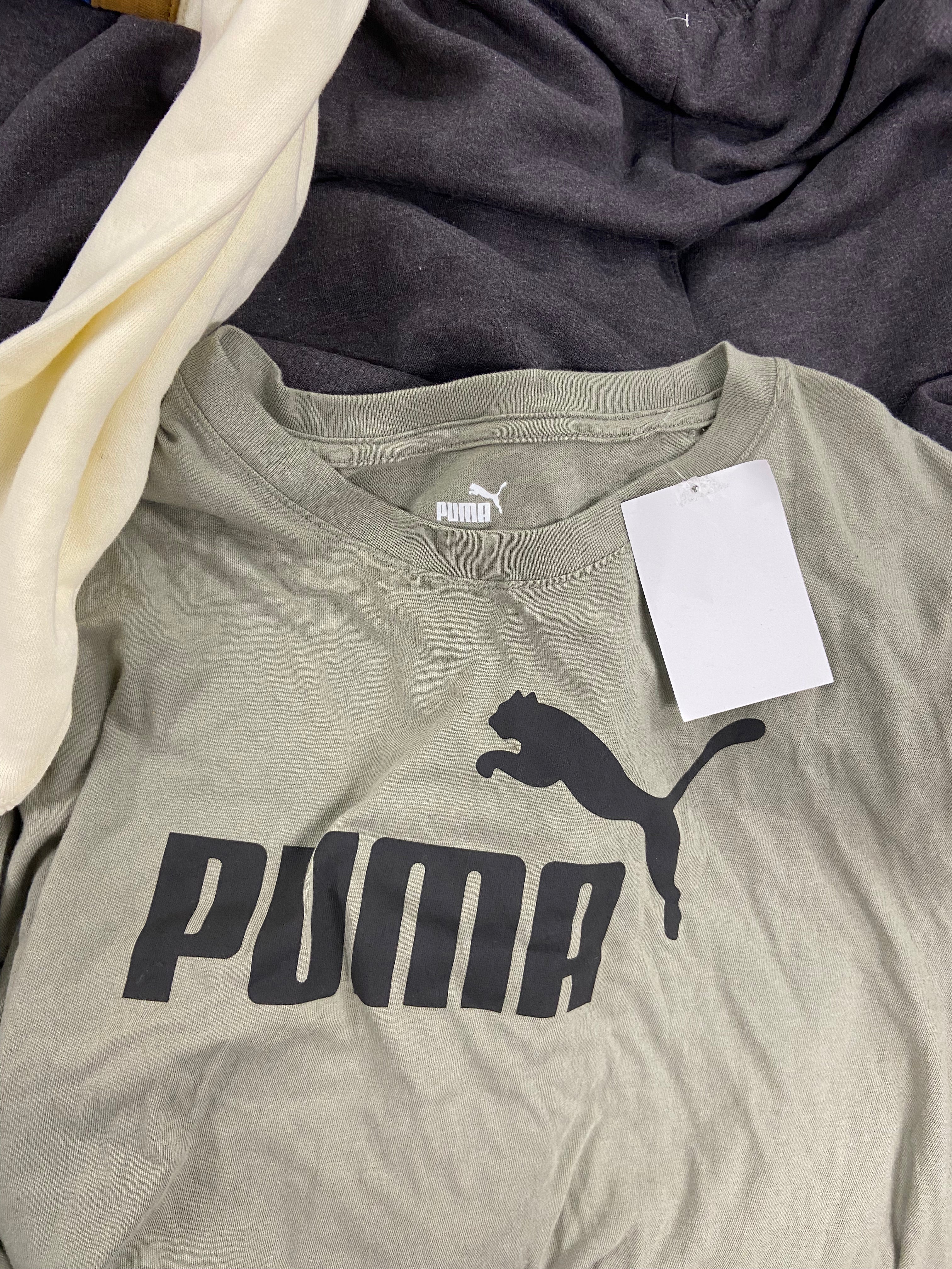 Men's Clothing Sweatshirts, Hats & Others, Wholesale Lot, PUMA, NEW ERA, HURLEY, EDDIE BAUER, CHAMPION and more, 17 items, Shelf Pulls, MSRP $1,002