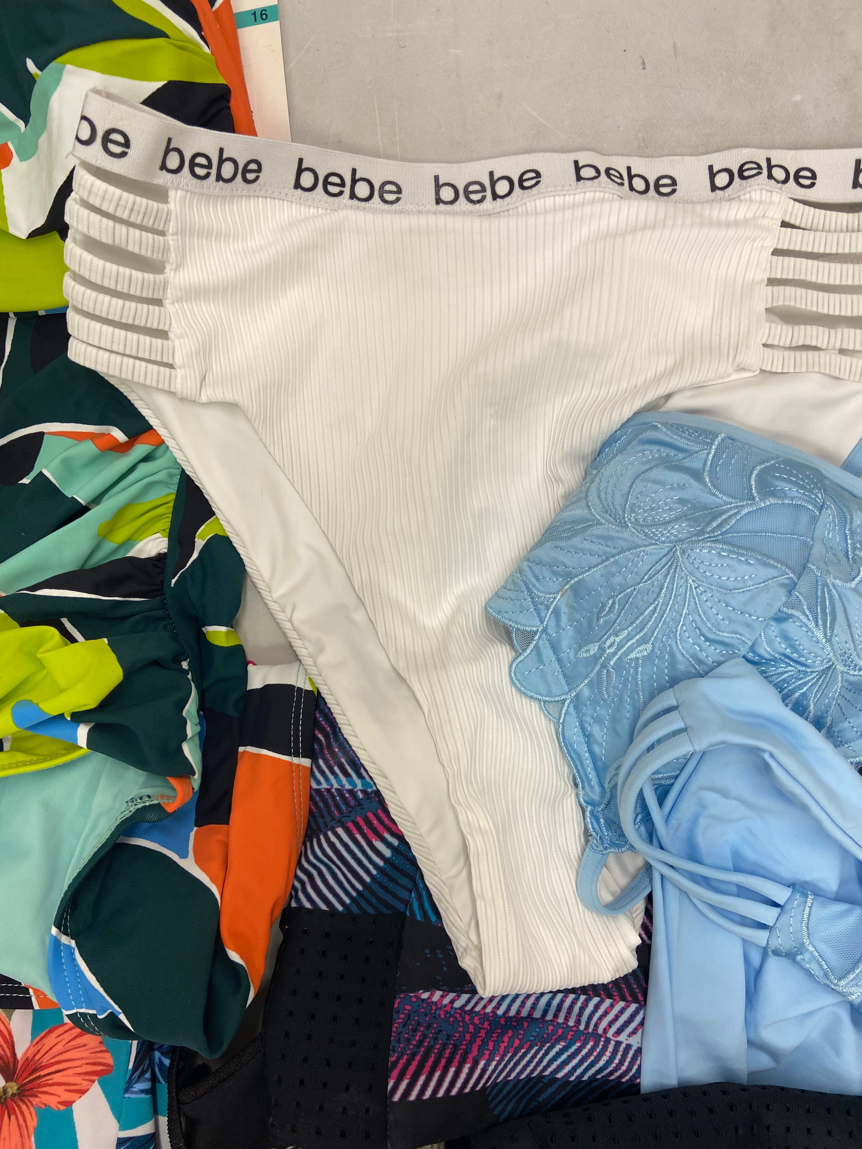 Women's Swimwear Wholesale Lot, NIKE, TOMMY HILFIGER, BEBE, L*SPACE, ANNE COLE, KENDALL + KYLIE, HULA HONEY and more, 20 items, CUSTOMER RETURNS