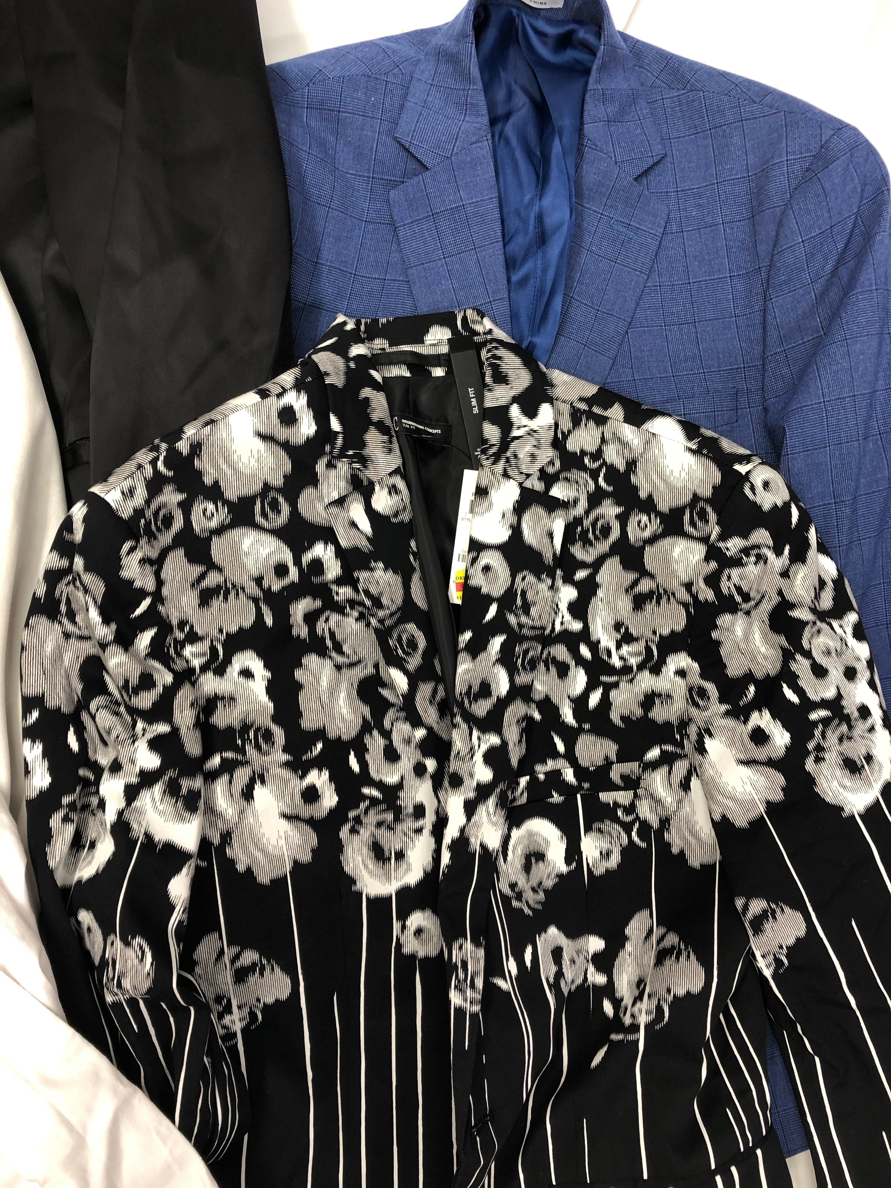 Men's Clothing SUITS/BLAZERS Wholesale Lot, ALFANI, INC, 6 Items, Shelf Pulls, MSRP $1,087