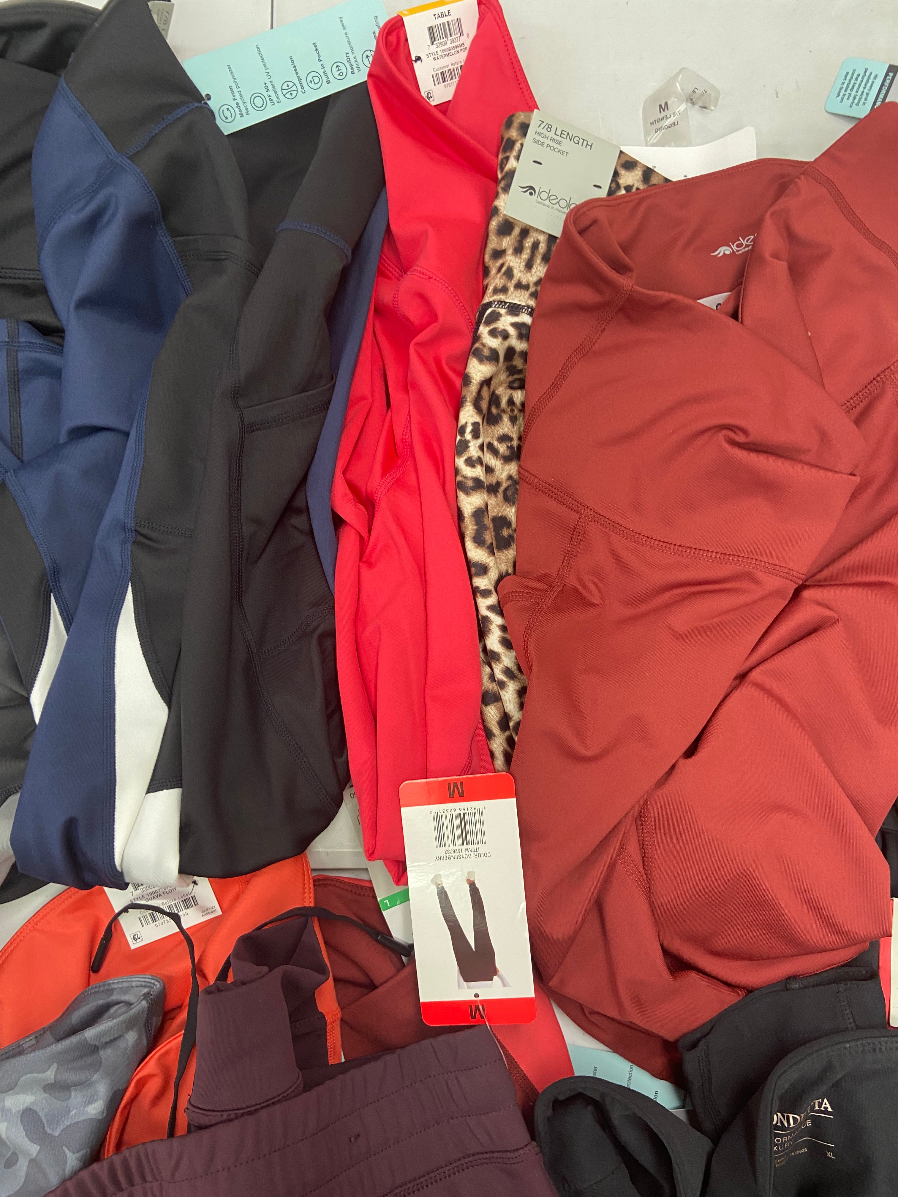 Women's Clothing Activewear Wholesale Lot, ADIDAS, CALVIN KLEIN, NIKE, DANSKIN, MONDETTA and more, 22 items, Shelf Pulls, MSRP $811