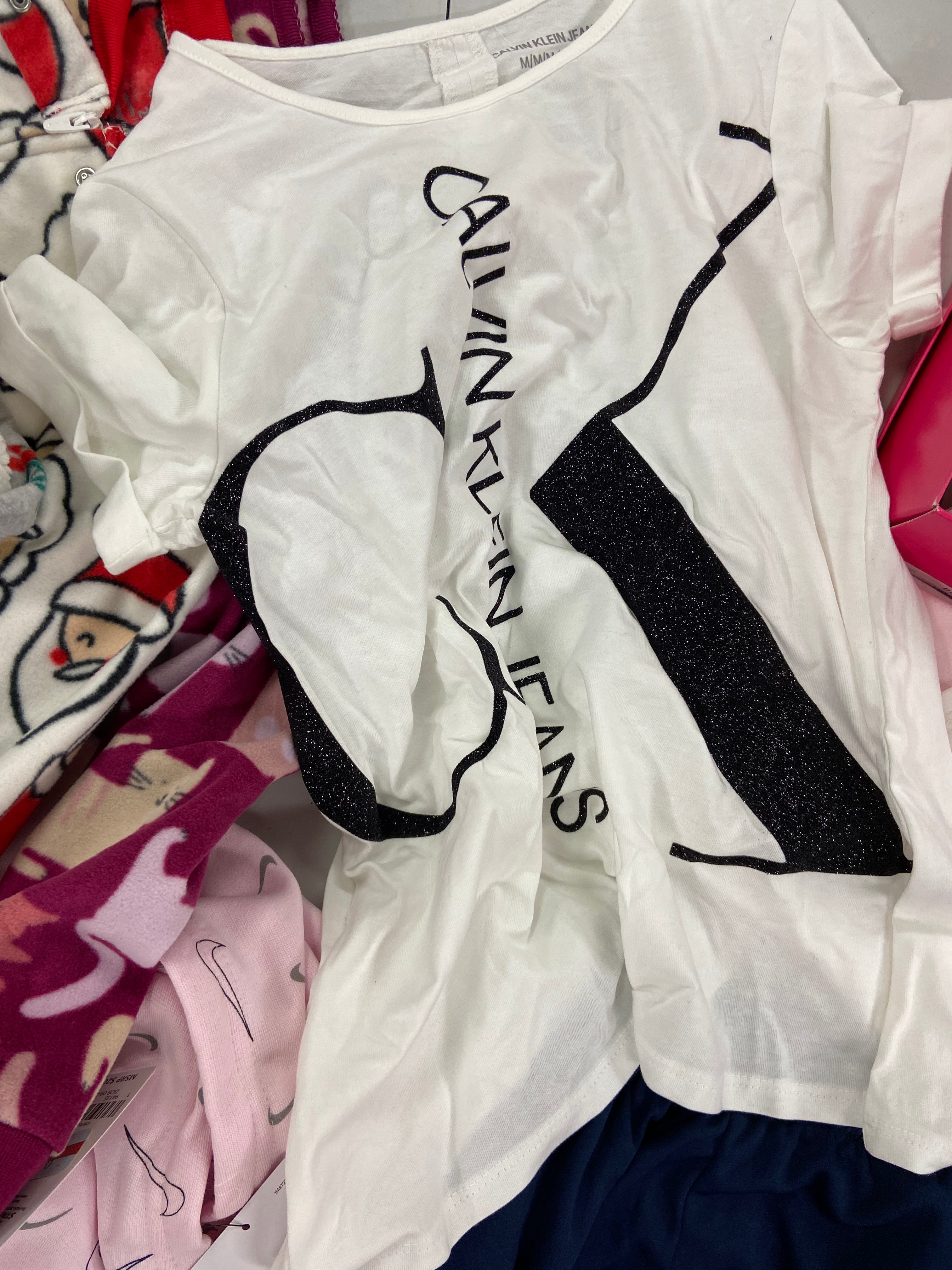 Baby's / Kid's Assorted Clothing Wholesale Lot, NIKE, TOMMY HILFIGER, PINKFONG, CALVIN KLEIN, NINA DOLL, CHAMPION, CARTER'S and more, 31 items, Shelf Pulls, MSRP $971