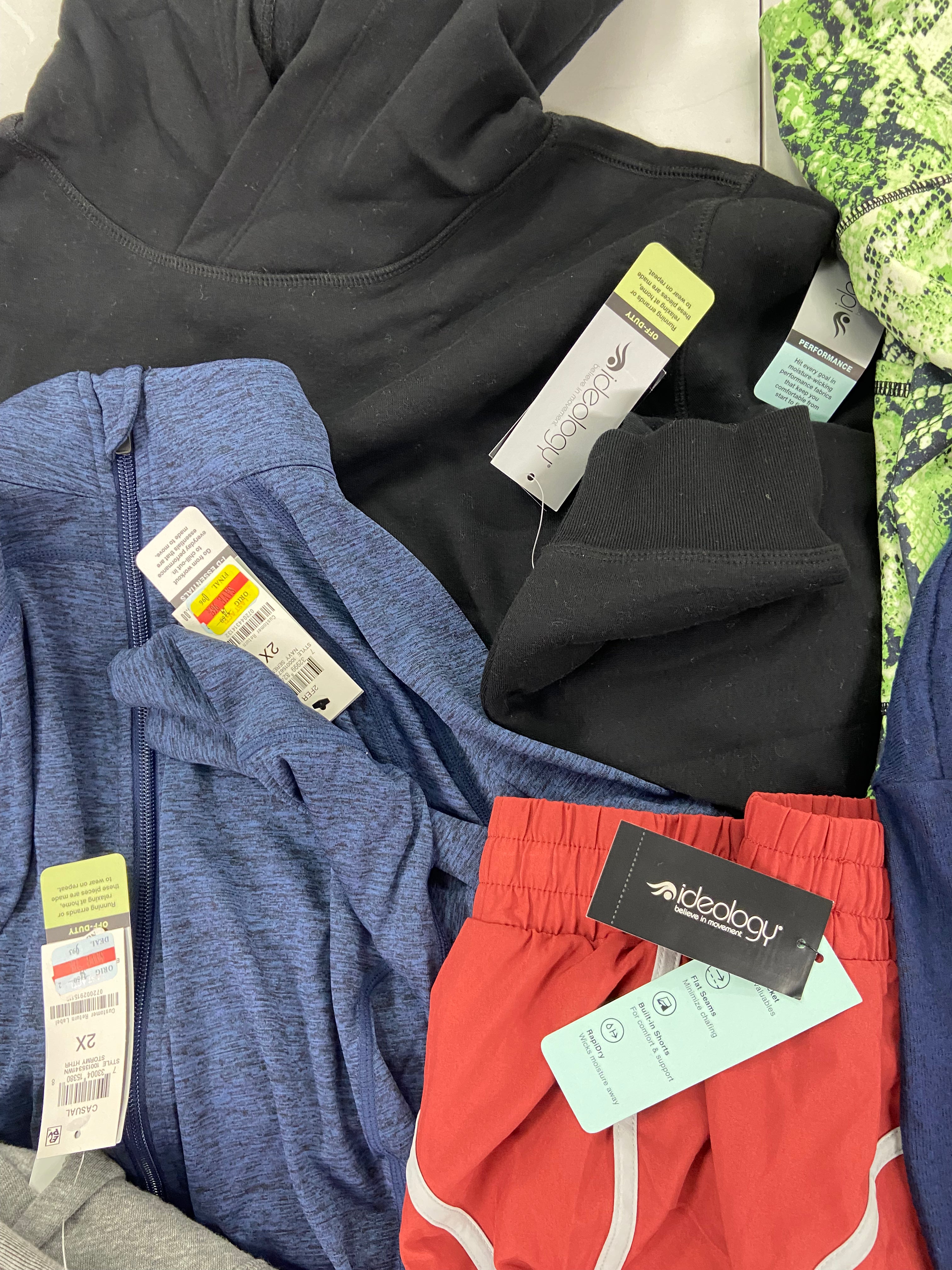 Women's Clothing Activewear & Others Wholesale Lot, CALVIN KLEIN, JOSIE, NIKE, VINCE CAMUTO, IDEOLOGY and more, 16 items, Shelf Pulls, MSRP $628
