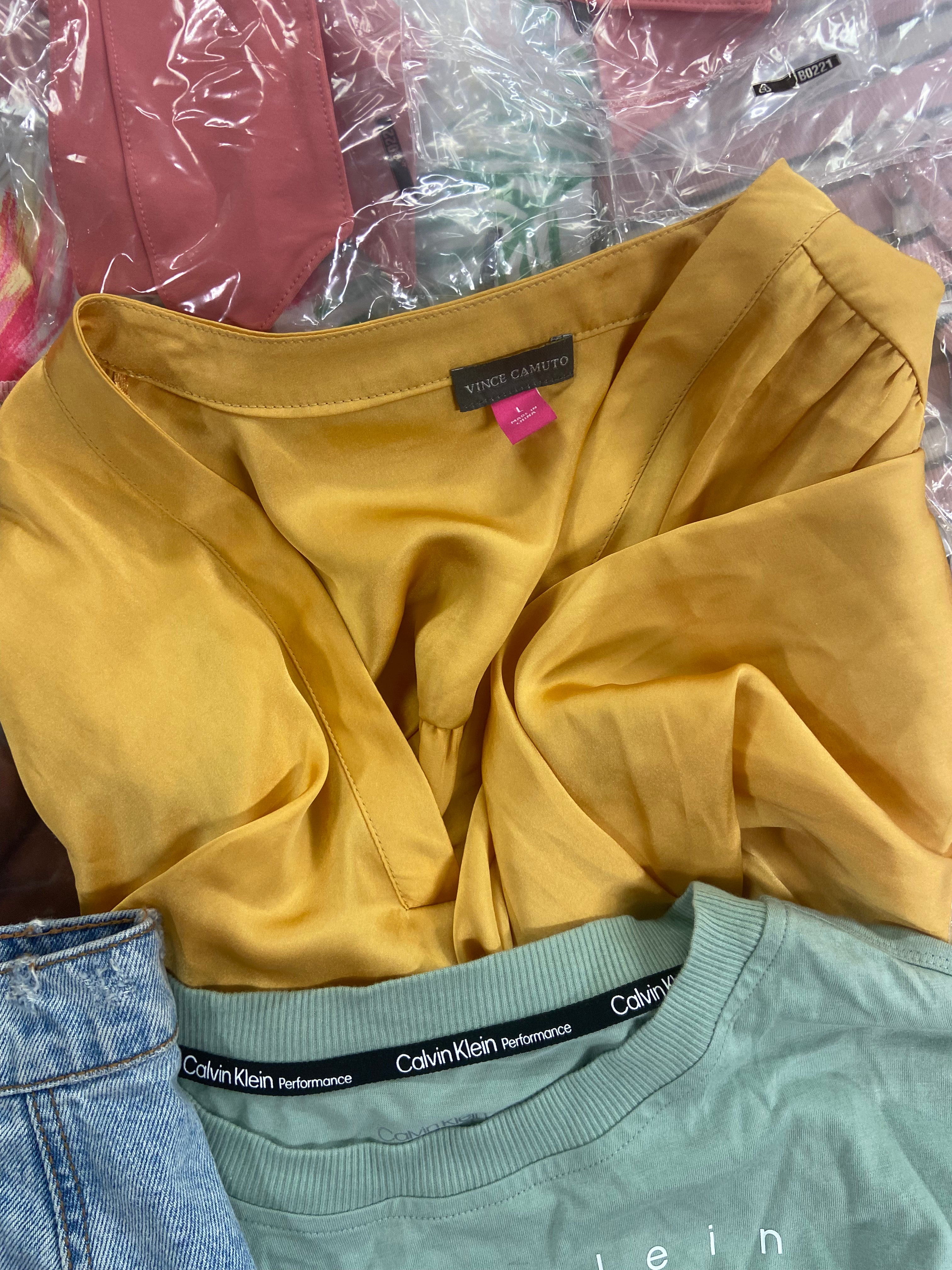 Women's Clothing Assorted Wholesale Lot, ADIDAS, FREE PEOPLE, CK PERFORMANCE, AMERICAN APPAREL, VINCE CAMUTO, KENSIE and more, 23 items, Shelf Pulls, MSRP $746