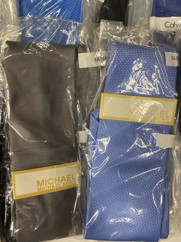 Men's Neckties Wholesale Lot, TOMMY HILFIGER, MICHAEL KORS, KENNETH COLE, RYAN SEACREST, CALVIN KLEIN, CLUB ROOM, ALFANI, GEOFFREY BEENE and more, 85 items, CUSTOMER RETURNS