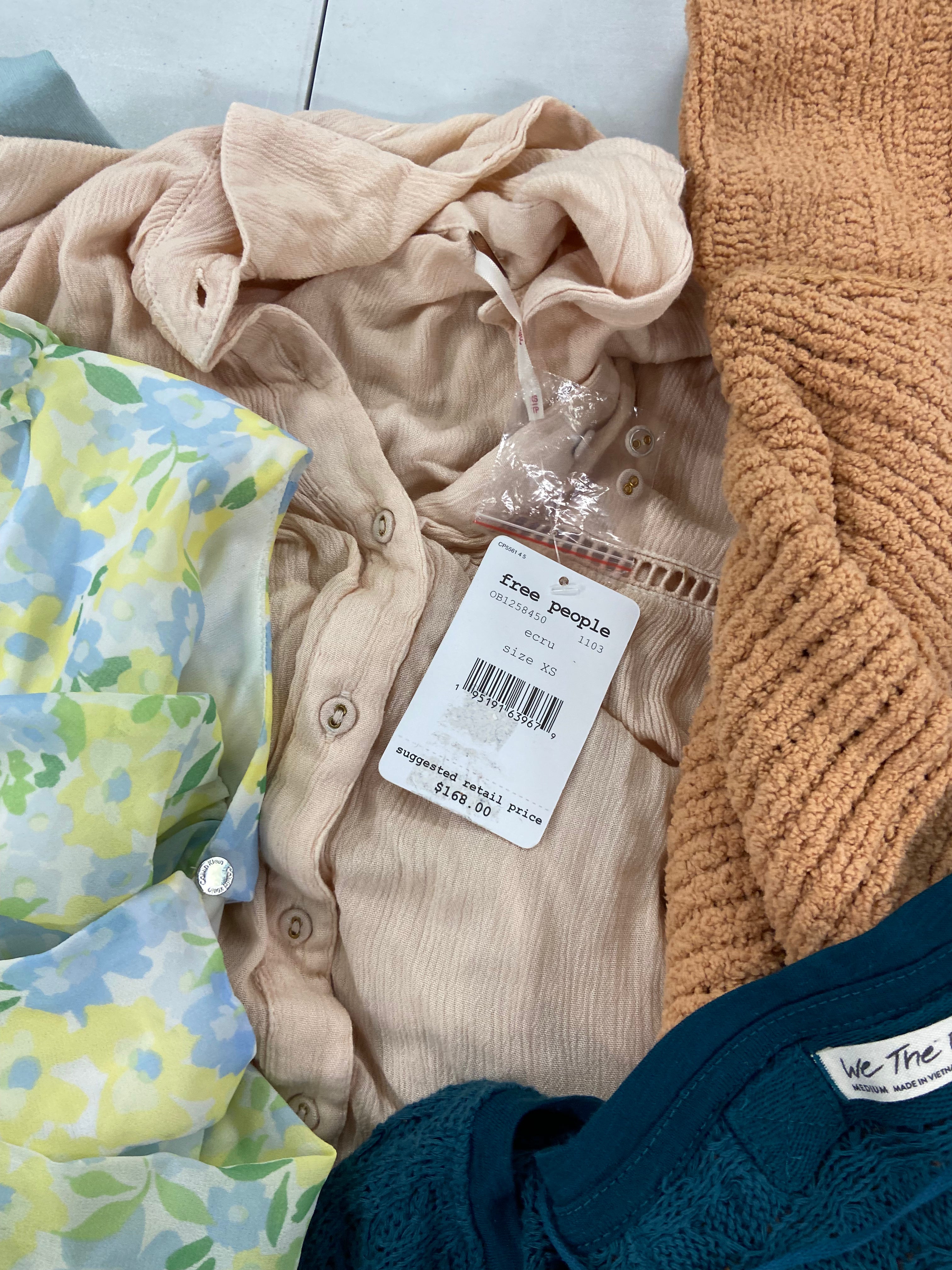 Women's Clothing Assorted Wholesale Lot, FREE PEOPLE, ADIDAS, NIKE, UNDER ARMOUR, DKNY, CALVIN KLEIN, and more, 18 items, Shelf Pulls, MSRP $1,289