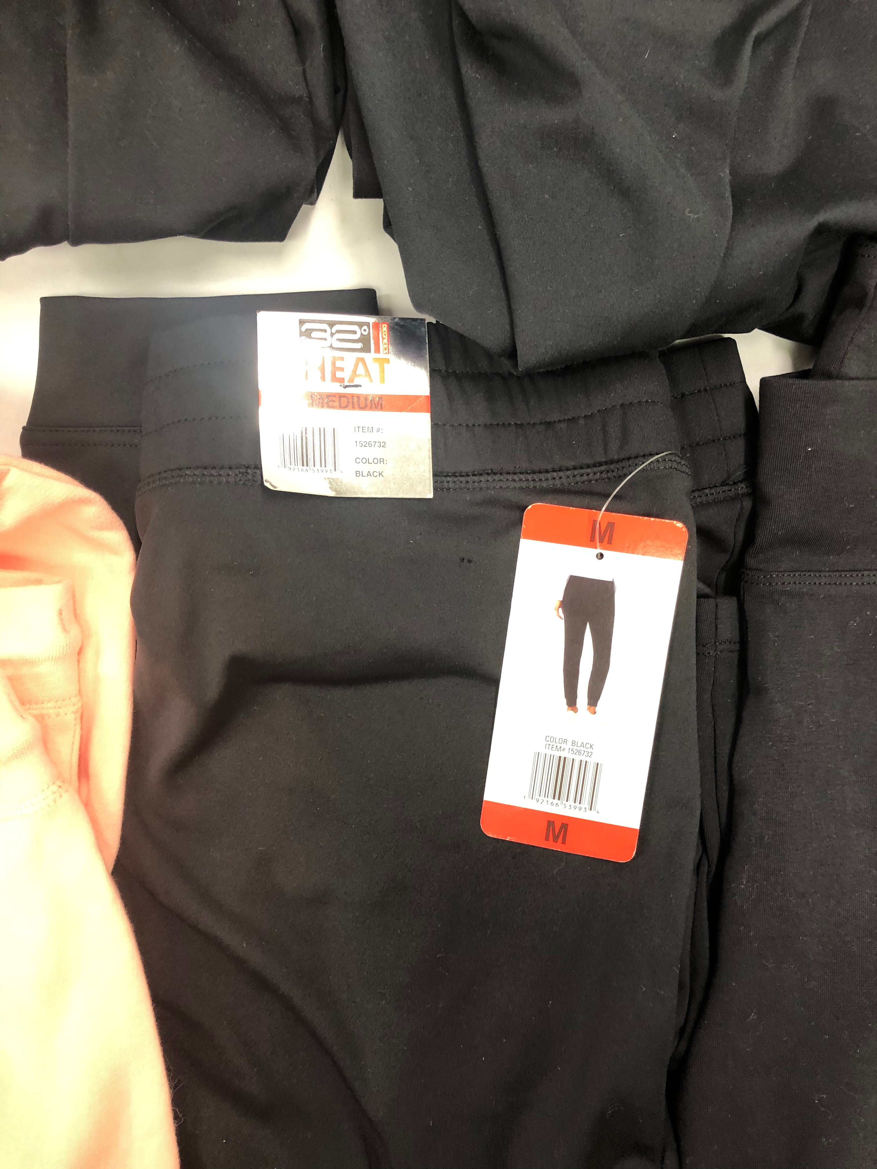 Women's Clothing Activewear Bottoms Wholesale Lot, FILA, CALVIN KLEIN, SKECHERS, FELINA, MONDETTA and more, 16 items, Shelf Pulls, MSRP $544