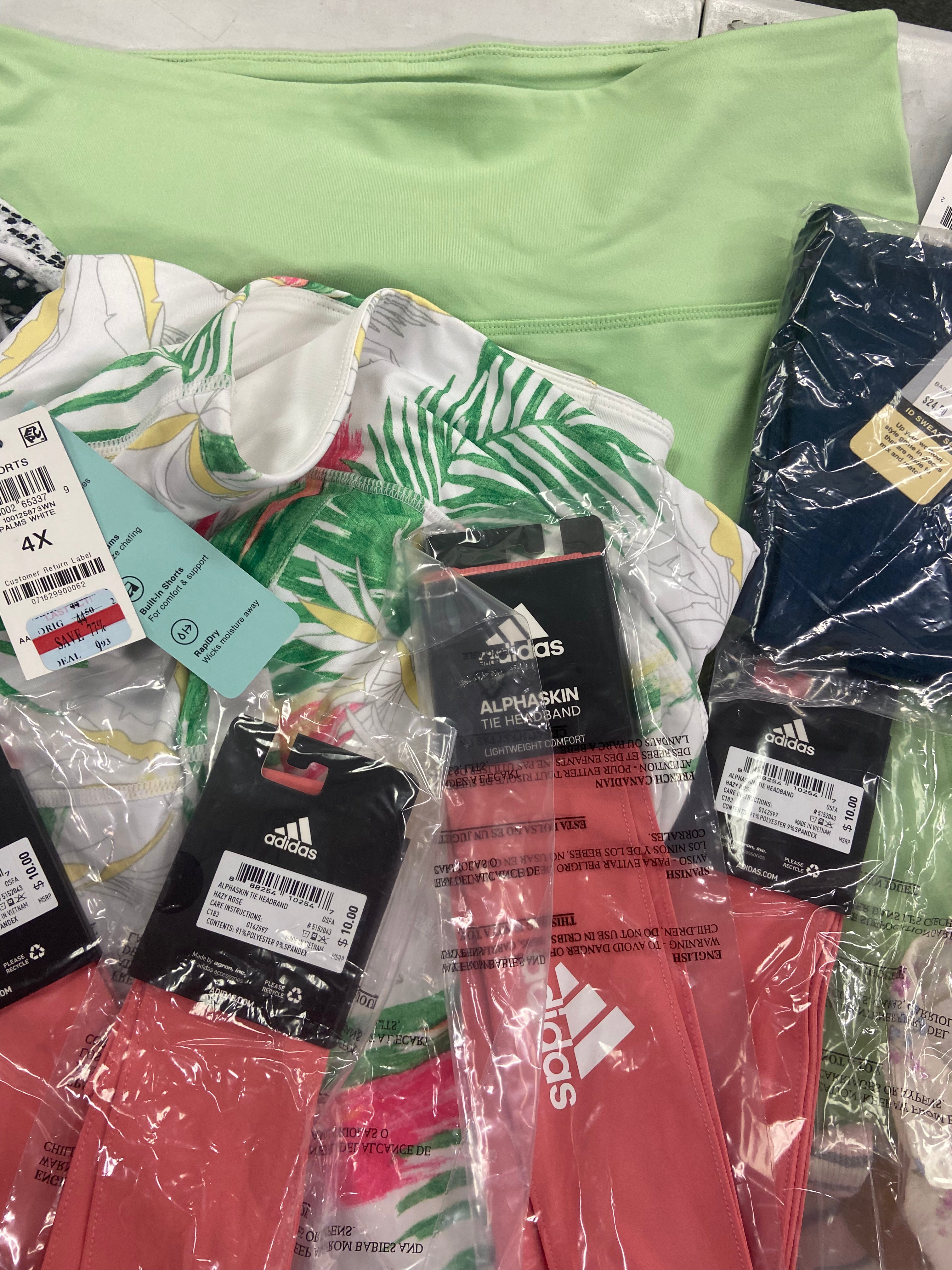 Women's Clothing Assorted Wholesale Lot, ADIDAS, FREE PEOPLE, CK PERFORMANCE, AMERICAN APPAREL, VINCE CAMUTO, KENSIE and more, 23 items, Shelf Pulls, MSRP $746