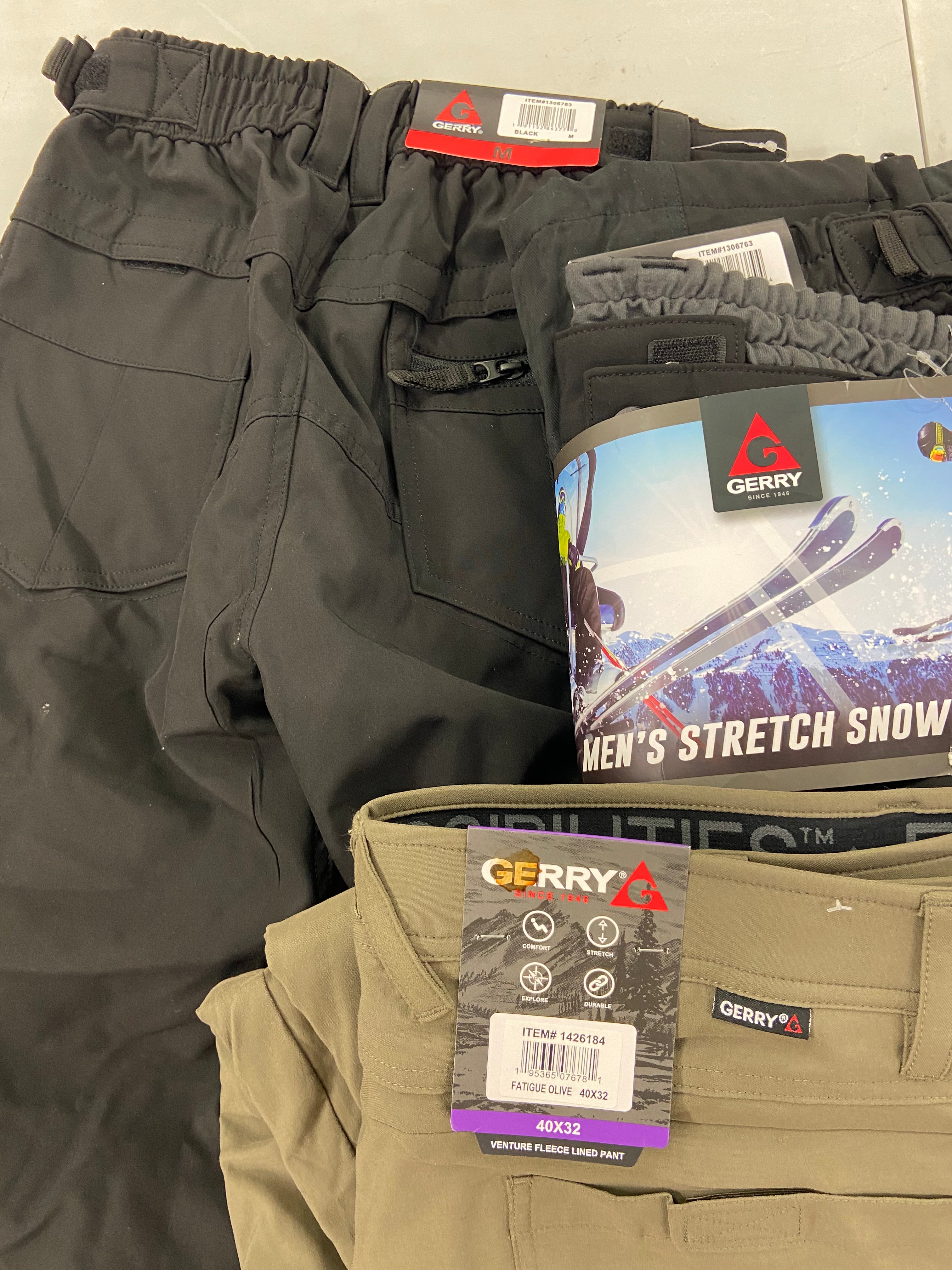 Men's Clothing Jacket & Pants, Wholesale Lot, TOMMY HILFIGER, WEATHERPROOF, GERRY, 5 items, Shelf Pulls, MSRP $430