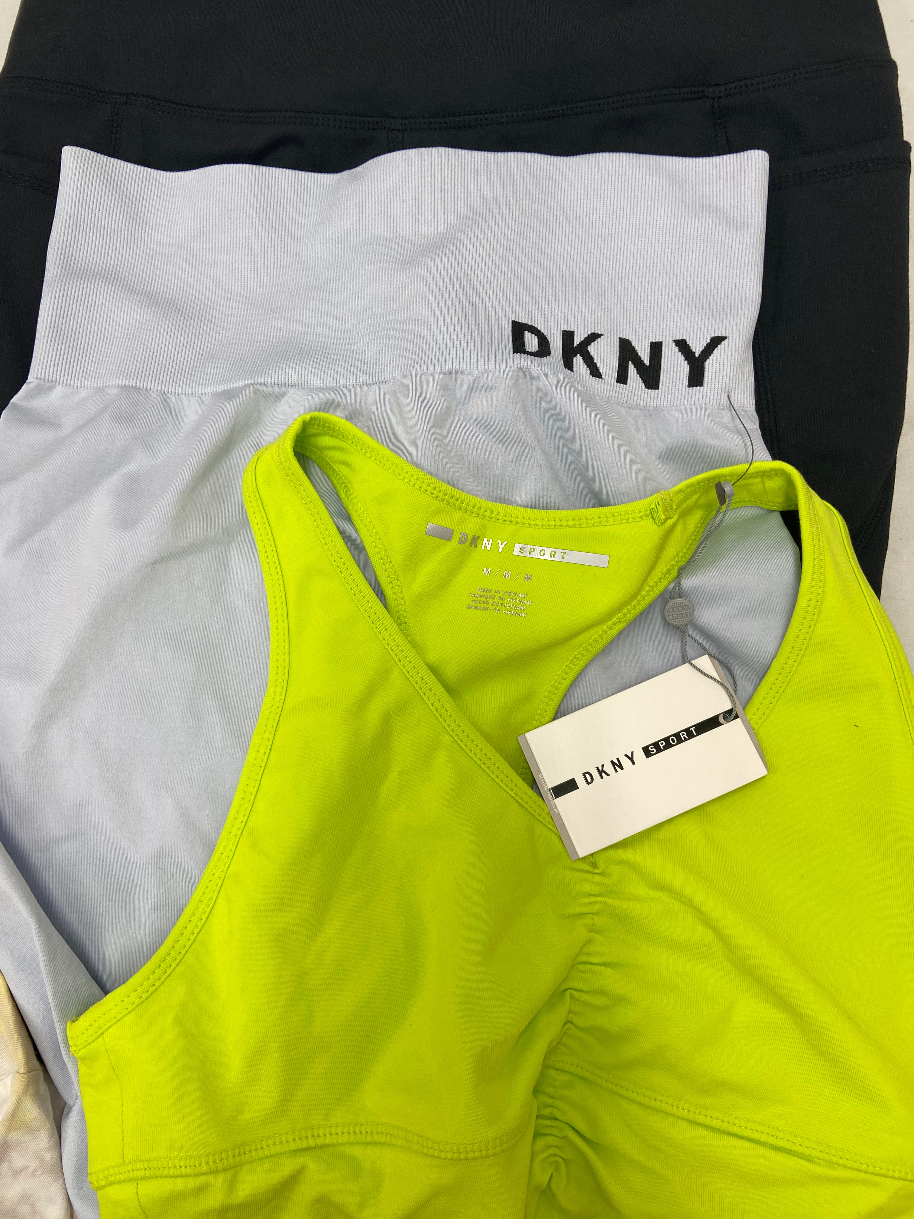 Women's Clothings Activewear Wholesale Lot, NIKE, CALVIN KLEIN, DKNY, UNDER ARMOUR, CHAMPION, REEBOK, IDEOLOGY, DANSKIN and more, 16 items, CUSTOMER RETURNS