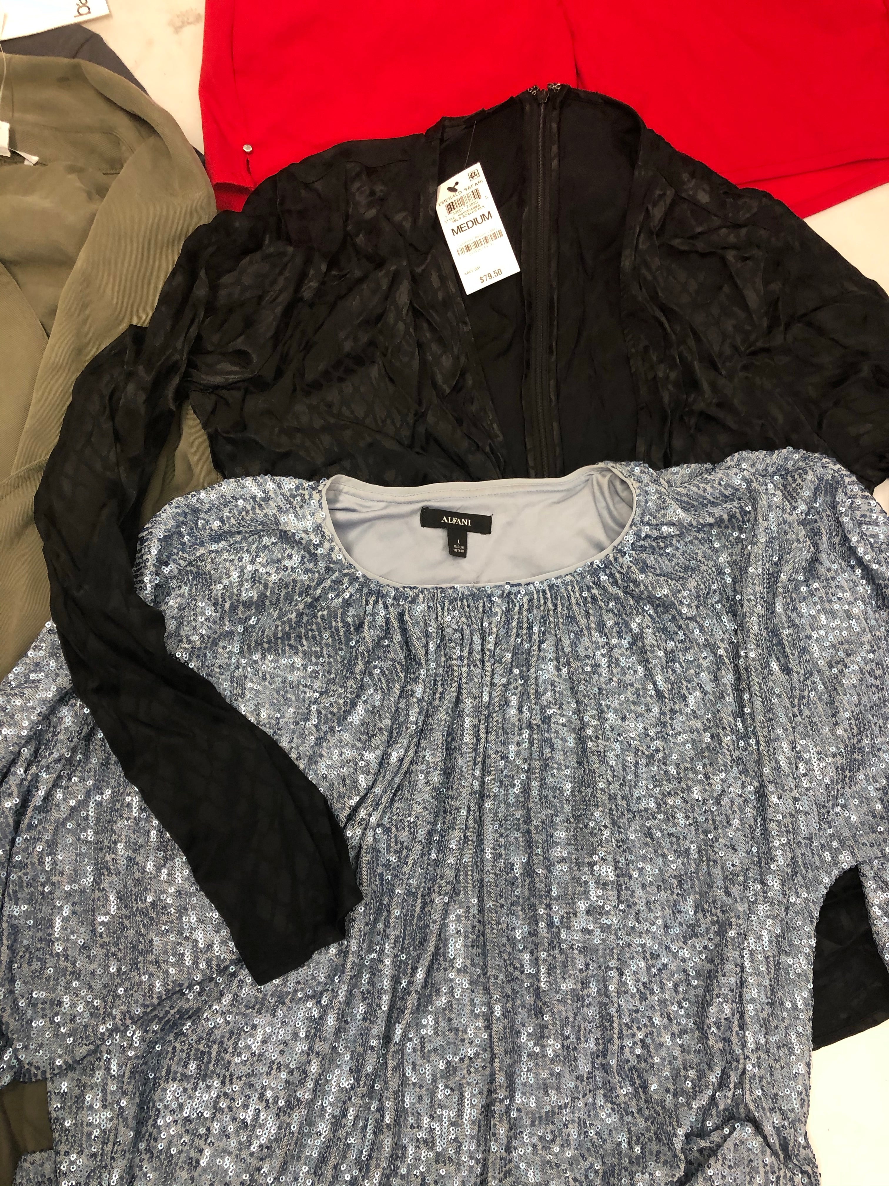 Women's Clothing Wholesale Lot, Lauren Ralph Lauren, American Apparel, Alfani and more, 12 Units, Shelf Pulls, MSRP $785
