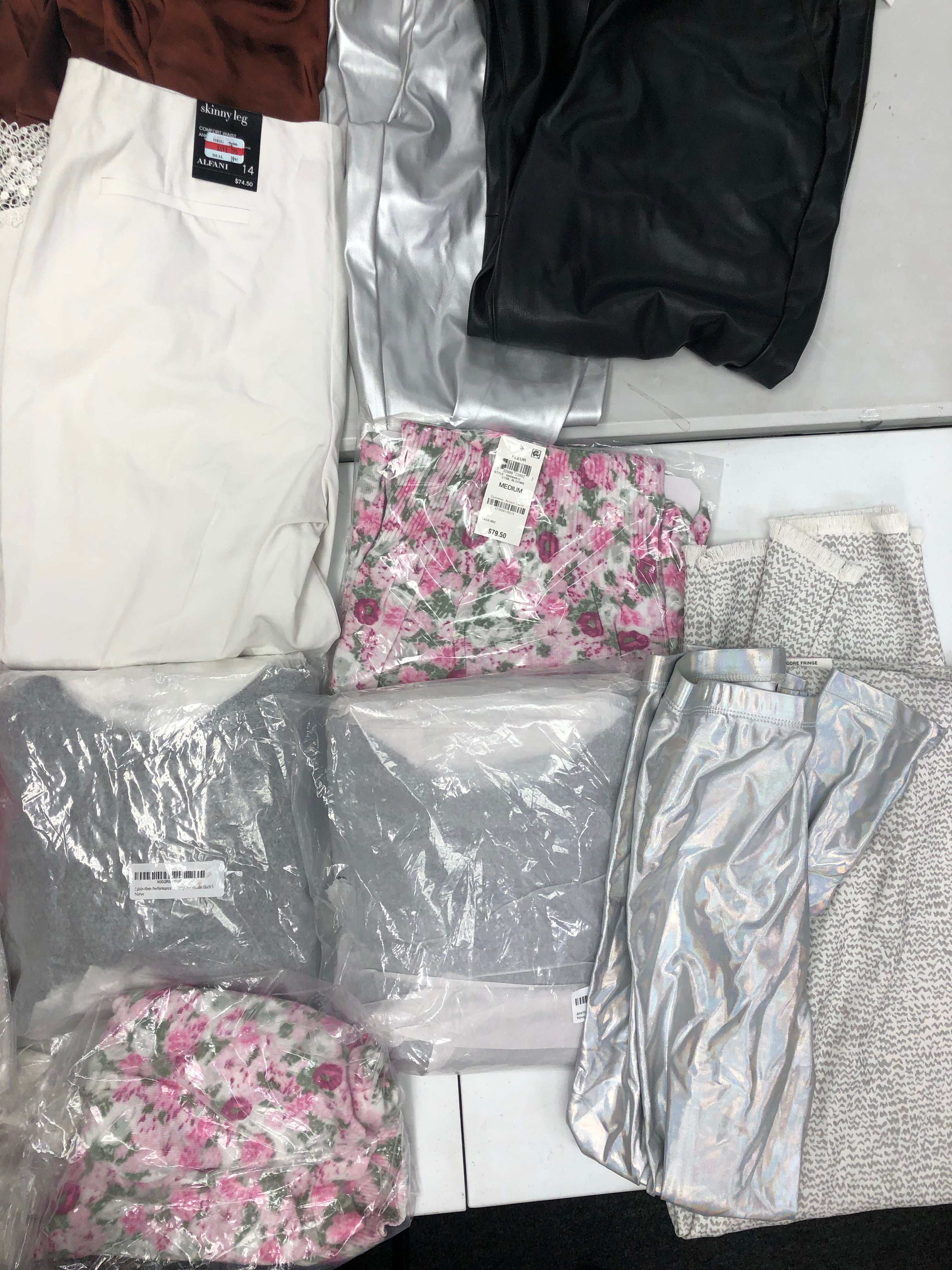 Women's Clothing Wholesale Lot, Calvin Klein, Tommy Hilfiger, Adidas, 32 Degrees, American Apparel, INC and more, 15 Units, Shelf Pulls, MSRP $890.99