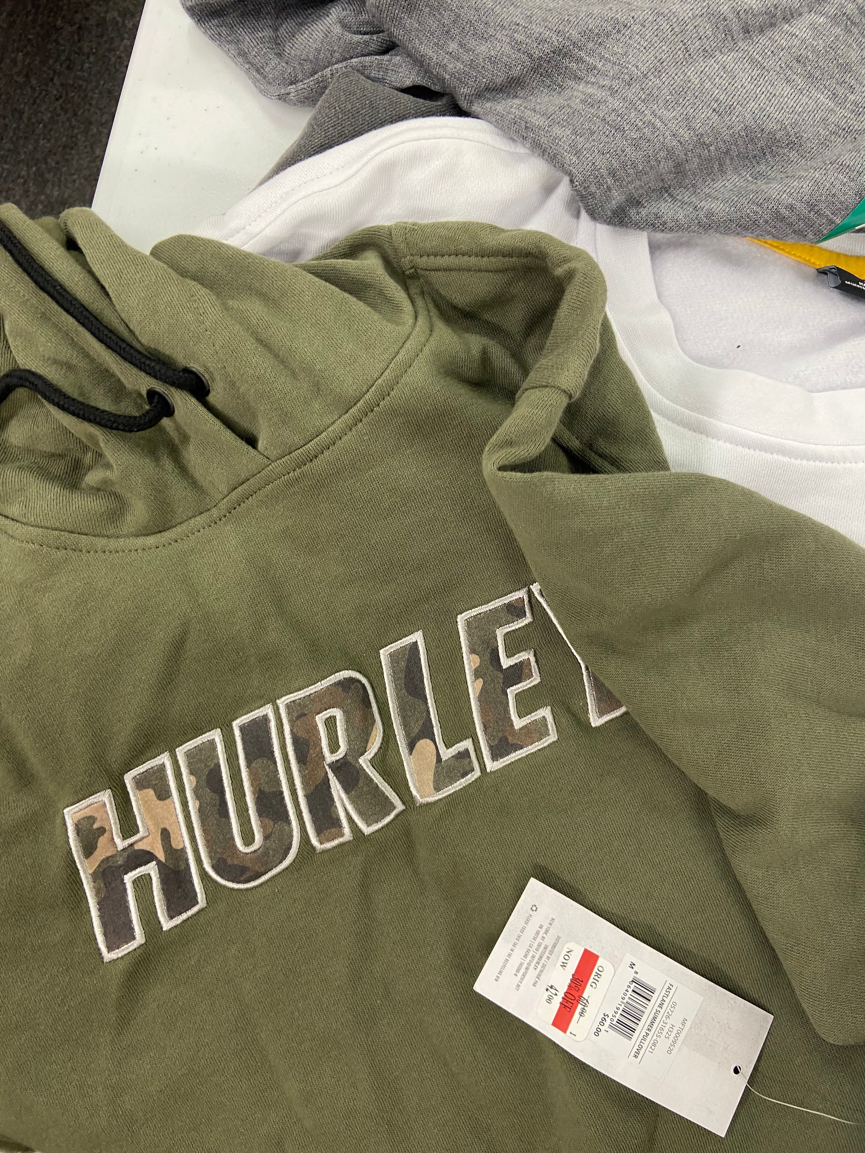 Men's Clothing Sweaters & Other tops Wholesale Lot, BANANA REPUBLIC, HURLEY, ADIDAS, and more, 13 items, Shelf Pulls, MSRP $687