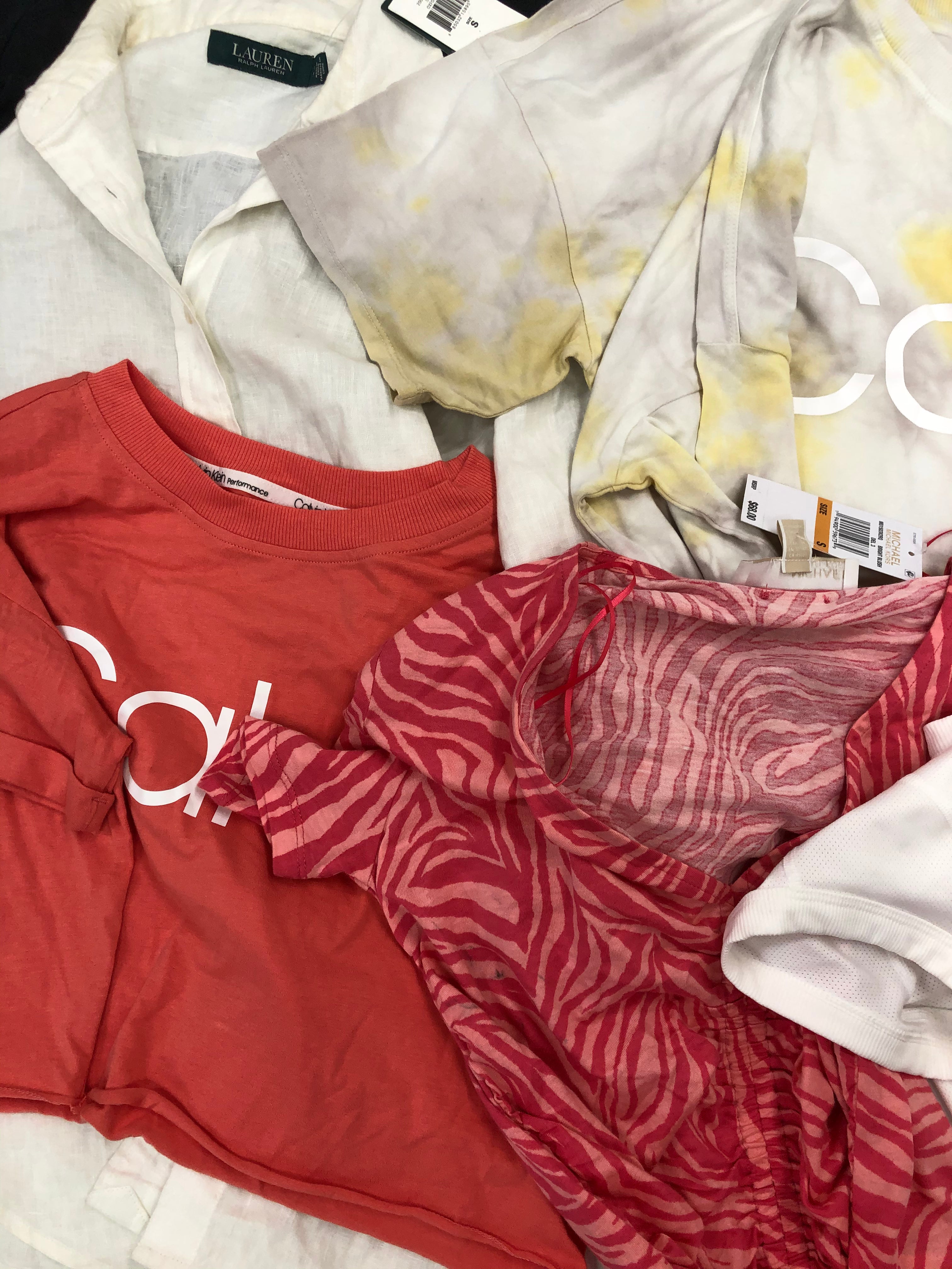 Women's Clothings Tops & Others Wholesale Lot, LAUREN RALPH LAUREN, DKNY, NIKE, MICHAEL KORS, CALVIN KLEIN, JOISE, FREE PEOPLE and more, 14 items, CUSTOMER RETURNS