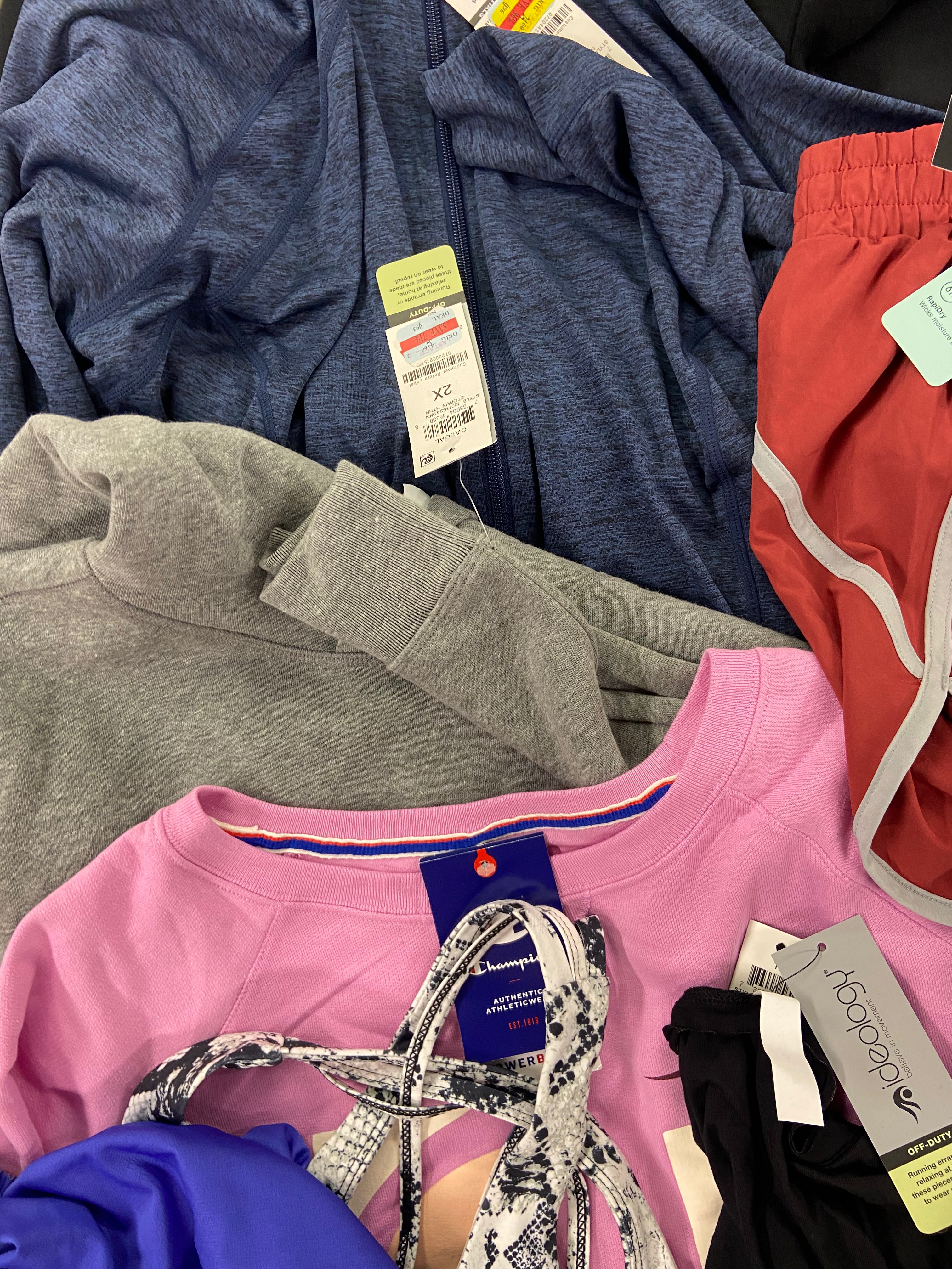 Women's Clothing Activewear & Others Wholesale Lot, CALVIN KLEIN, JOSIE, NIKE, VINCE CAMUTO, IDEOLOGY and more, 16 items, Shelf Pulls, MSRP $628