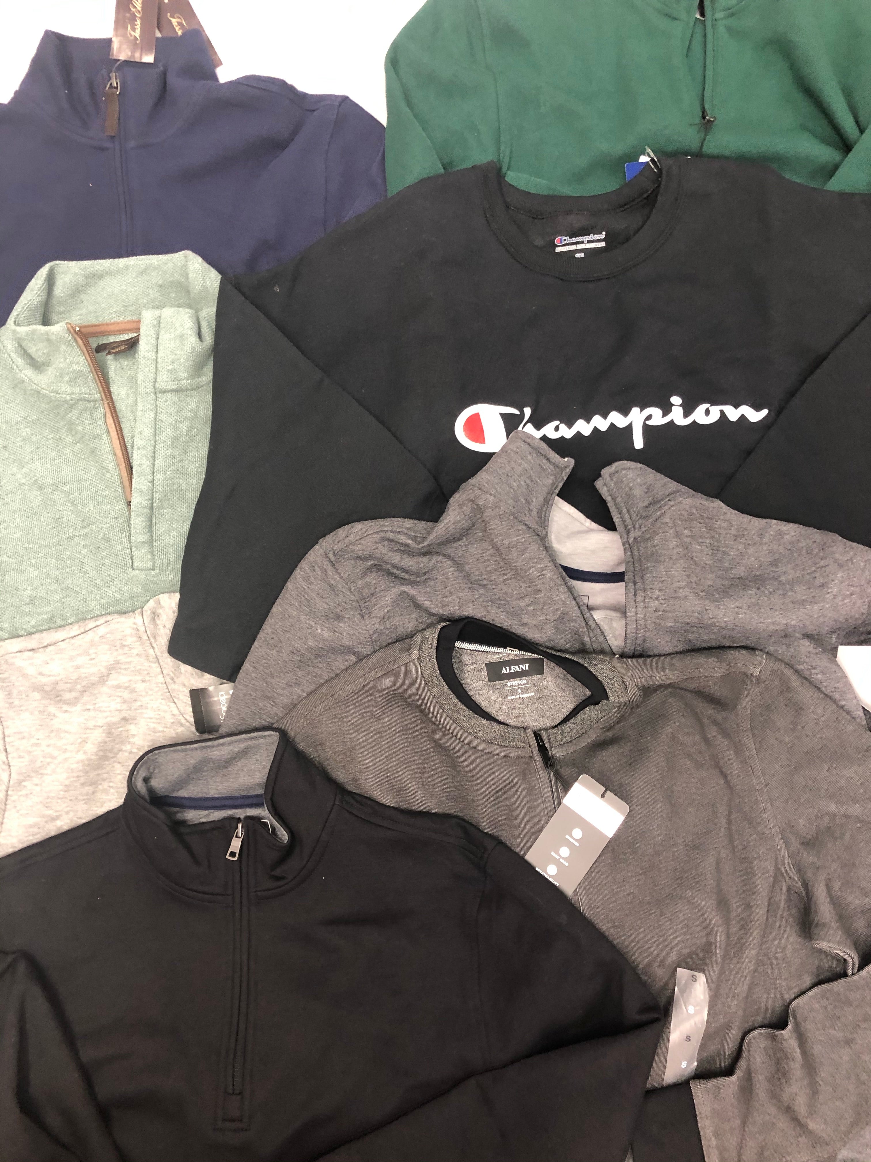 Men's Clothing Casual Top Wholesale Lot, Tasso Elba, Alfani, Club Room and more, 10 Units, Shelf Pulls, MSRP $523.48