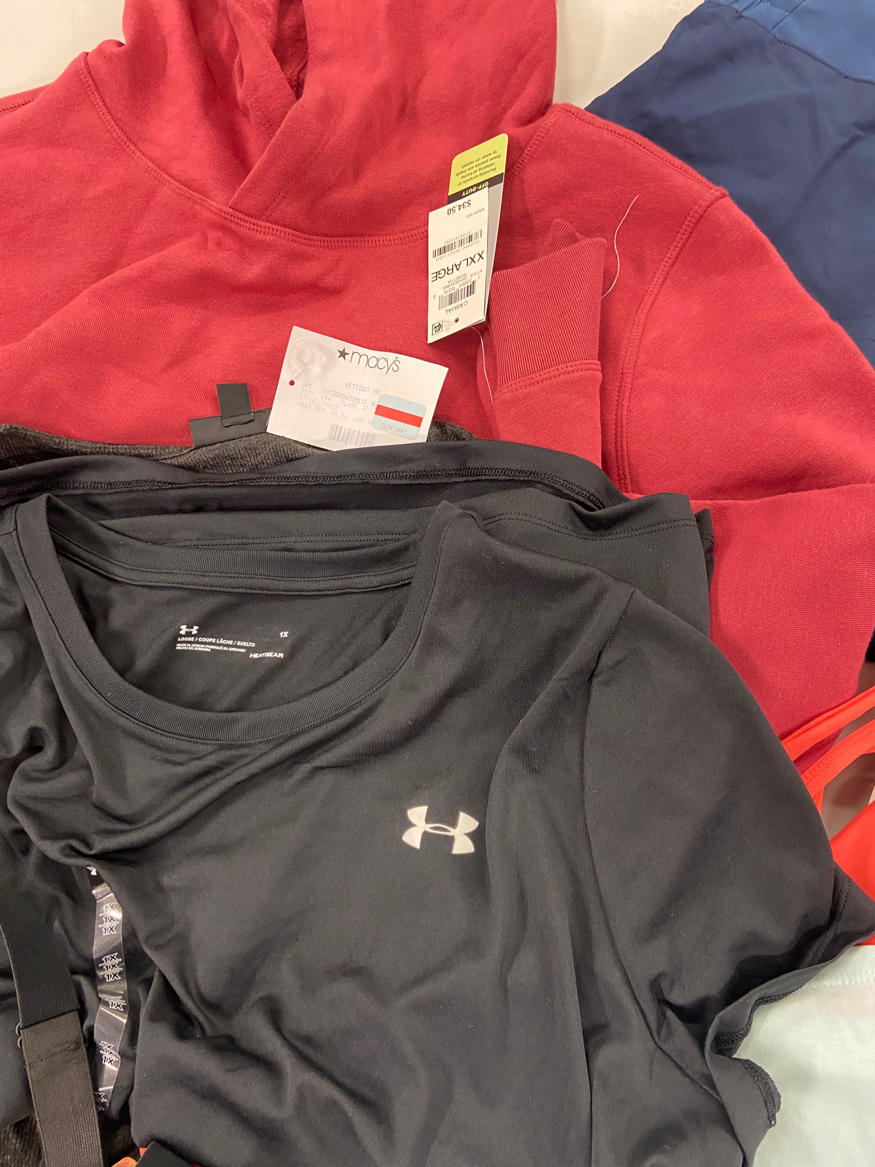 Women's Clothing Activewear & Others Wholesale Lot, ADIDAS, NATORI, NIKE, GUESS, UNDER ARMOUR, CHAMPION and more, 18 items, Shelf Pulls, MSRP $738