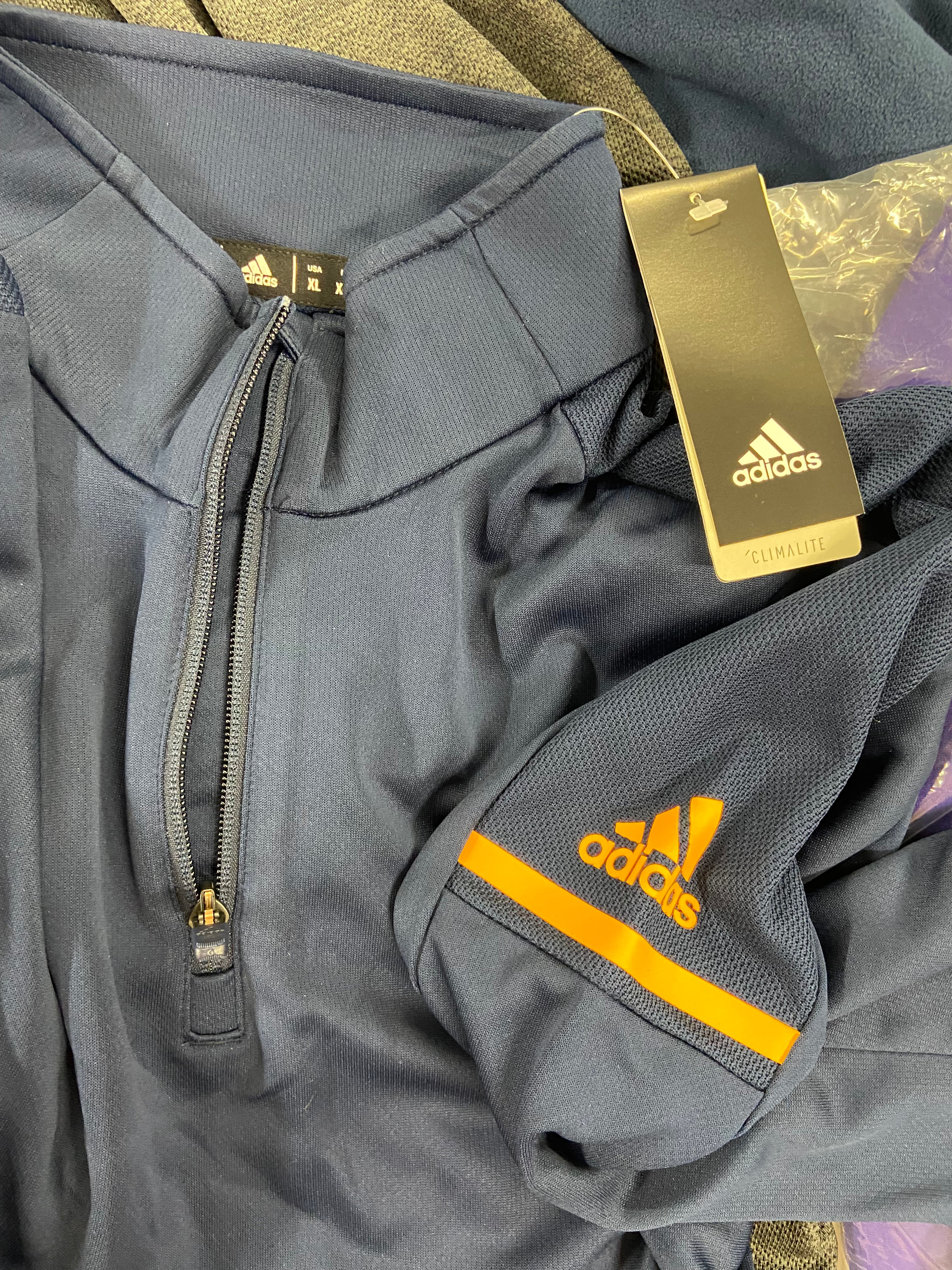 Men's Clothing Sweaters & Outerwear Wholesale Lot, ADIDAS, MOUNTAIN HARDWEAR, SPYDER, ORVIS and more, 10 items, Shelf Pulls, MSRP $670