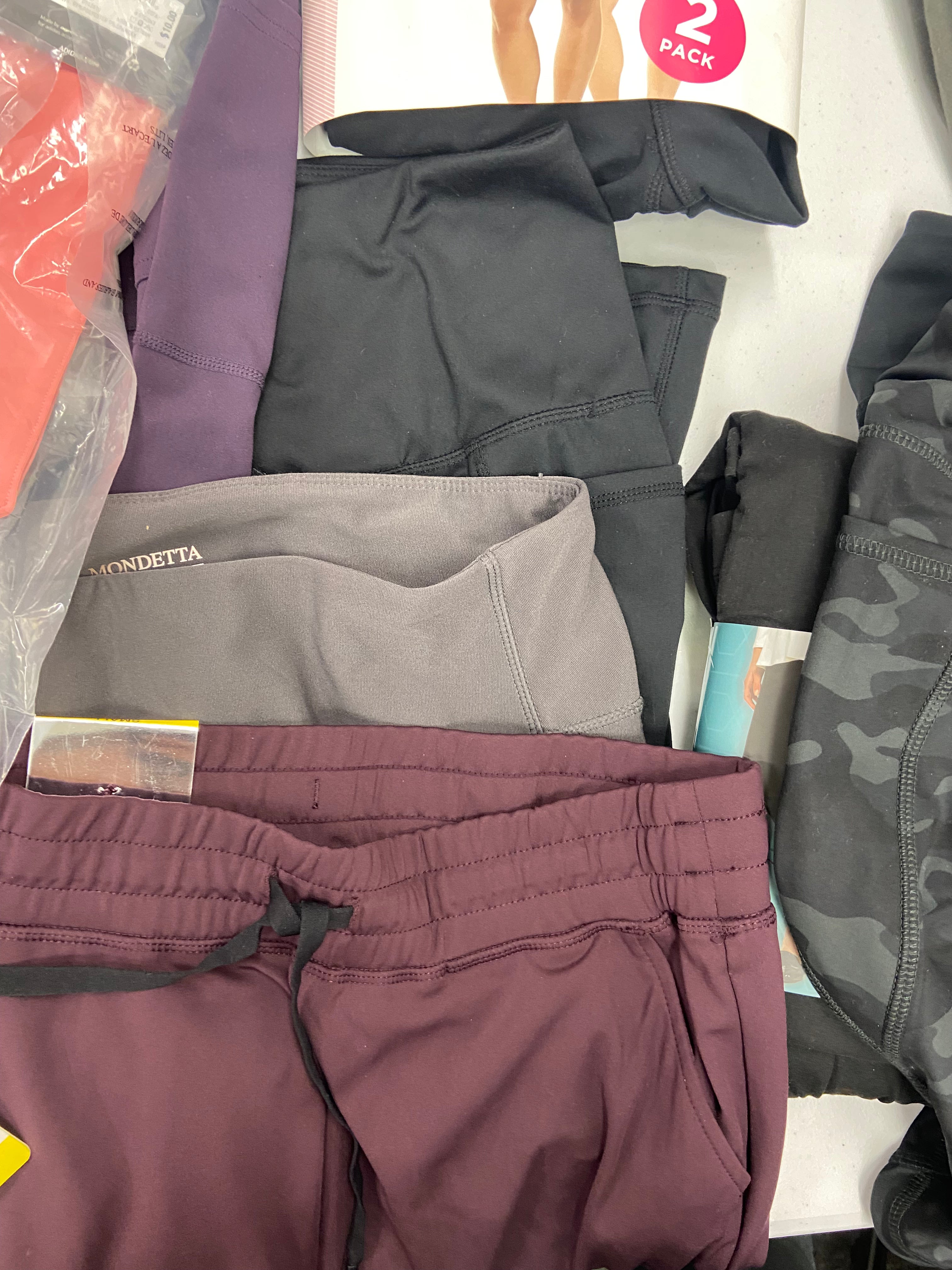 Women's Clothing Activewear Bottoms and Others Wholesale Lot, ADIDAS, SKETCHERS, SPYDER, DANSKIN, MATTY M, MONDETTA and more, 23 items, Shelf Pulls, MSRP $760